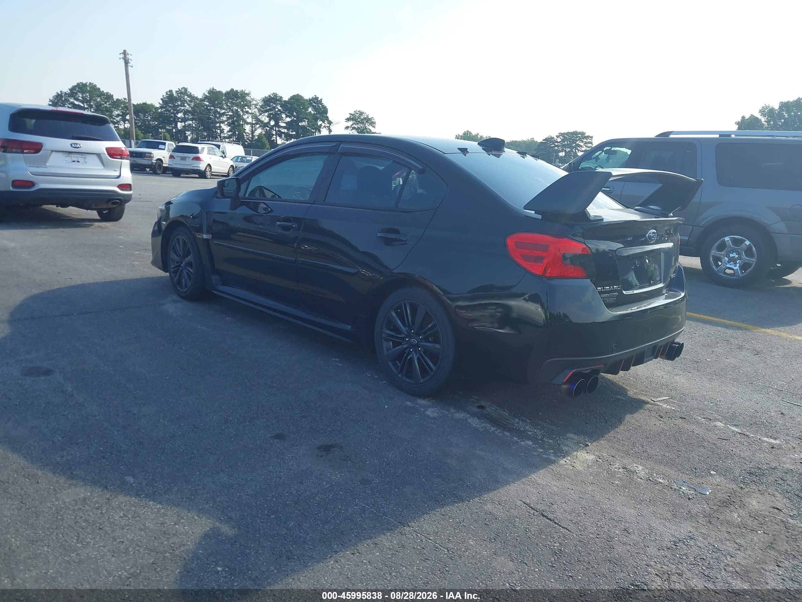 2015 Subaru Wrx Limited Black vin: JF1VA1G60F8819481