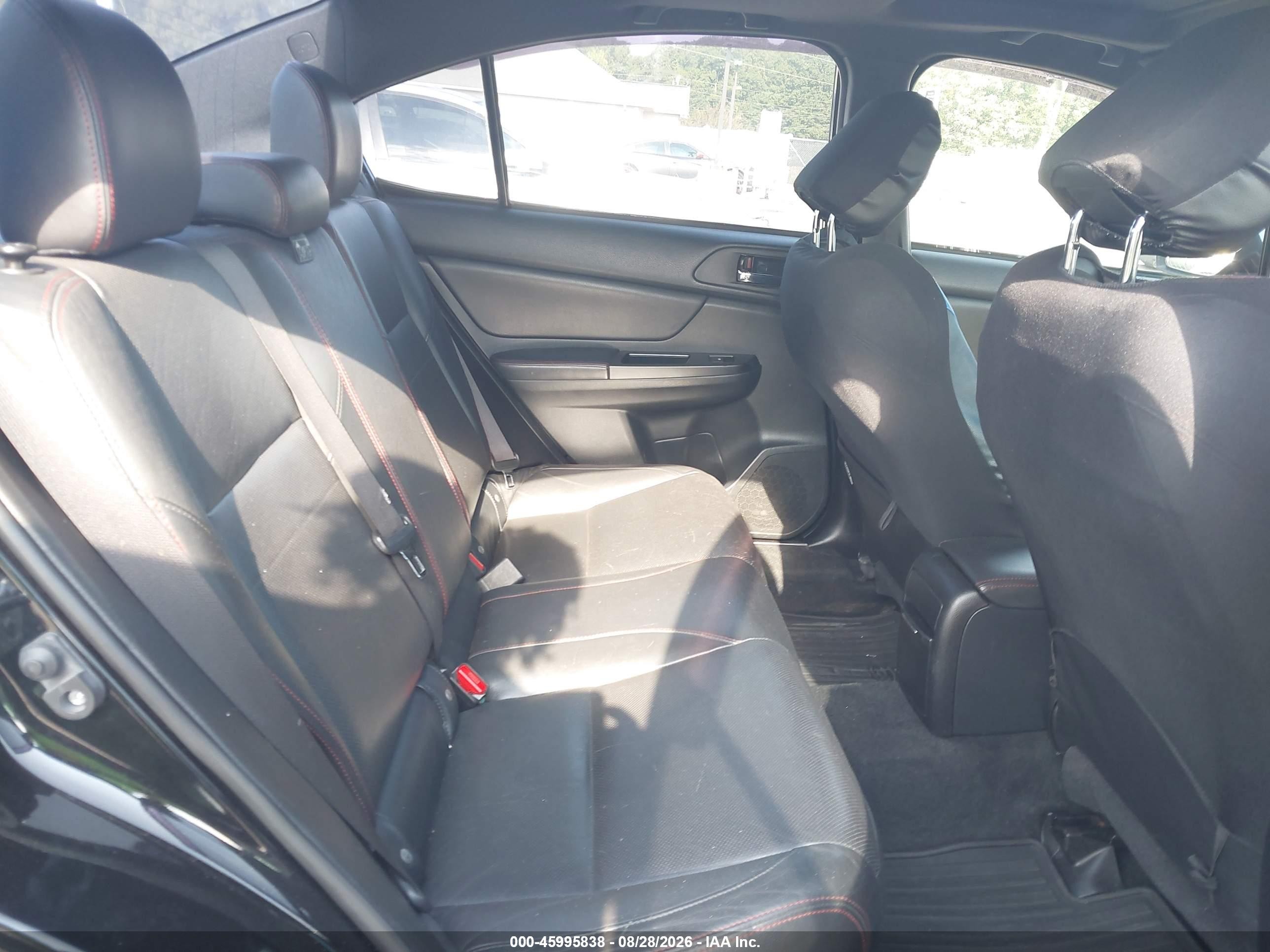 2015 Subaru Wrx Limited Black vin: JF1VA1G60F8819481