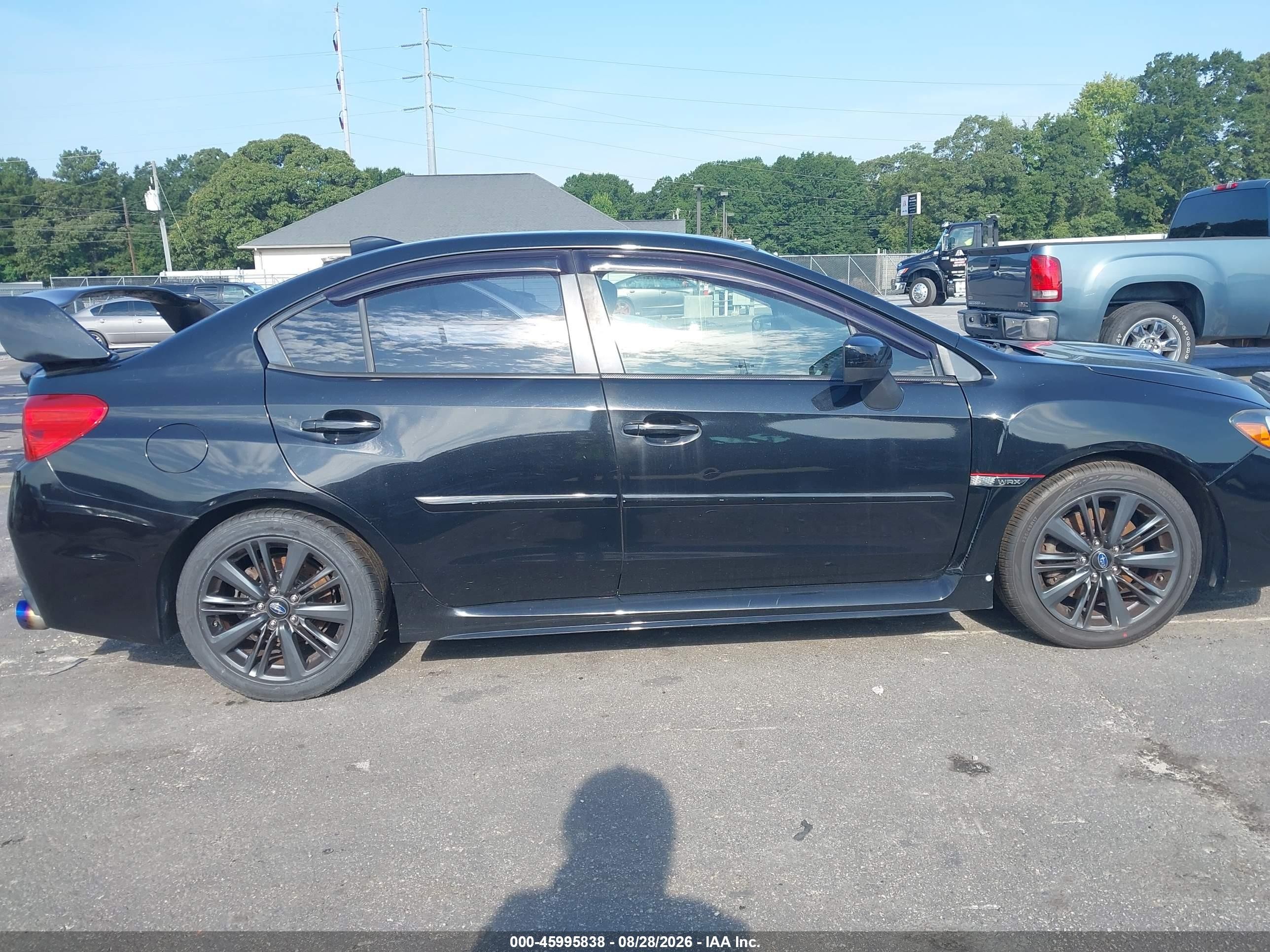 2015 Subaru Wrx Limited Black vin: JF1VA1G60F8819481