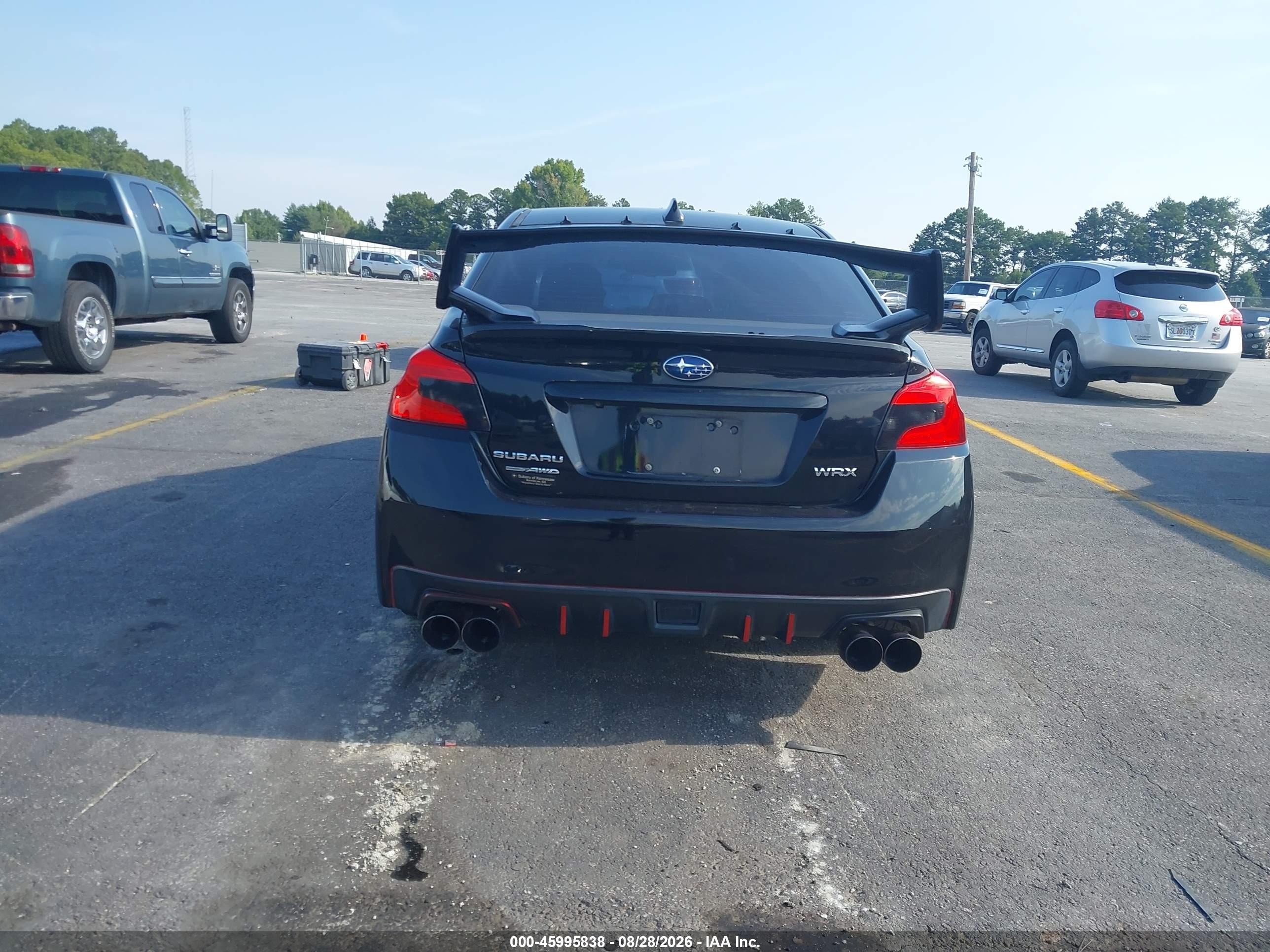 2015 Subaru Wrx Limited Black vin: JF1VA1G60F8819481