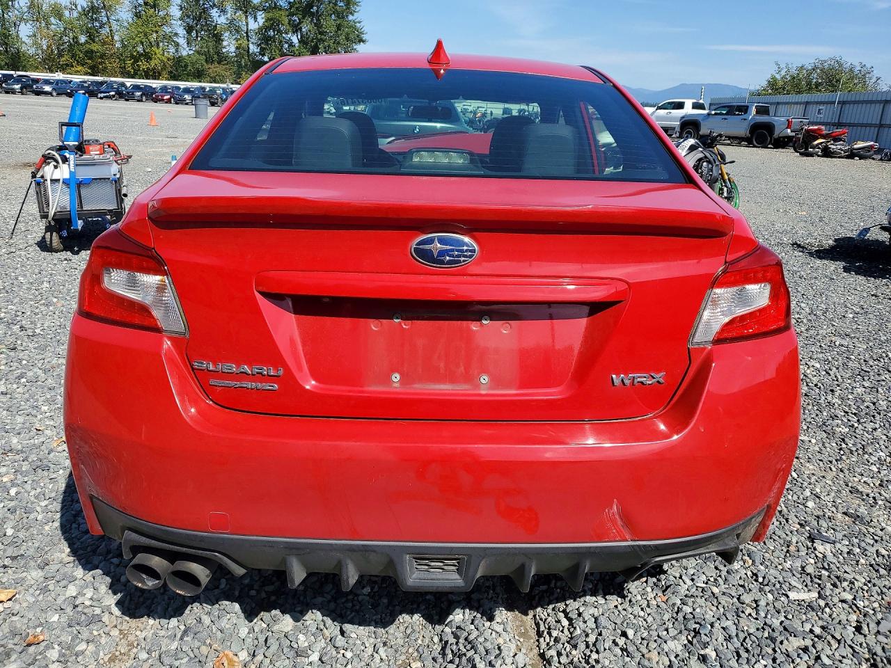 2015 Subaru Wrx Limited Red vin: JF1VA1G60F9828885