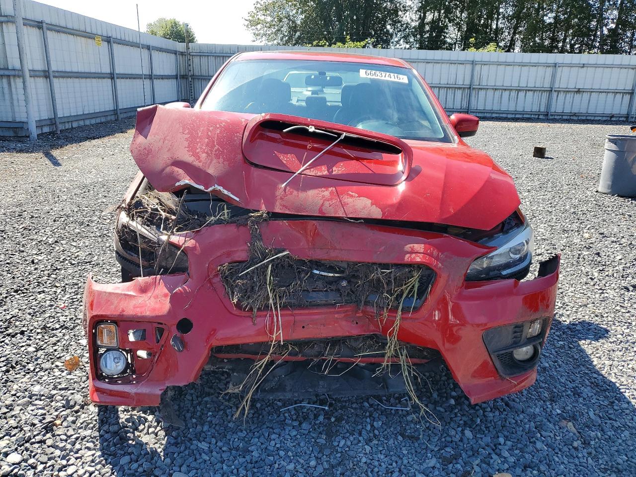 2015 Subaru Wrx Limited Red vin: JF1VA1G60F9828885