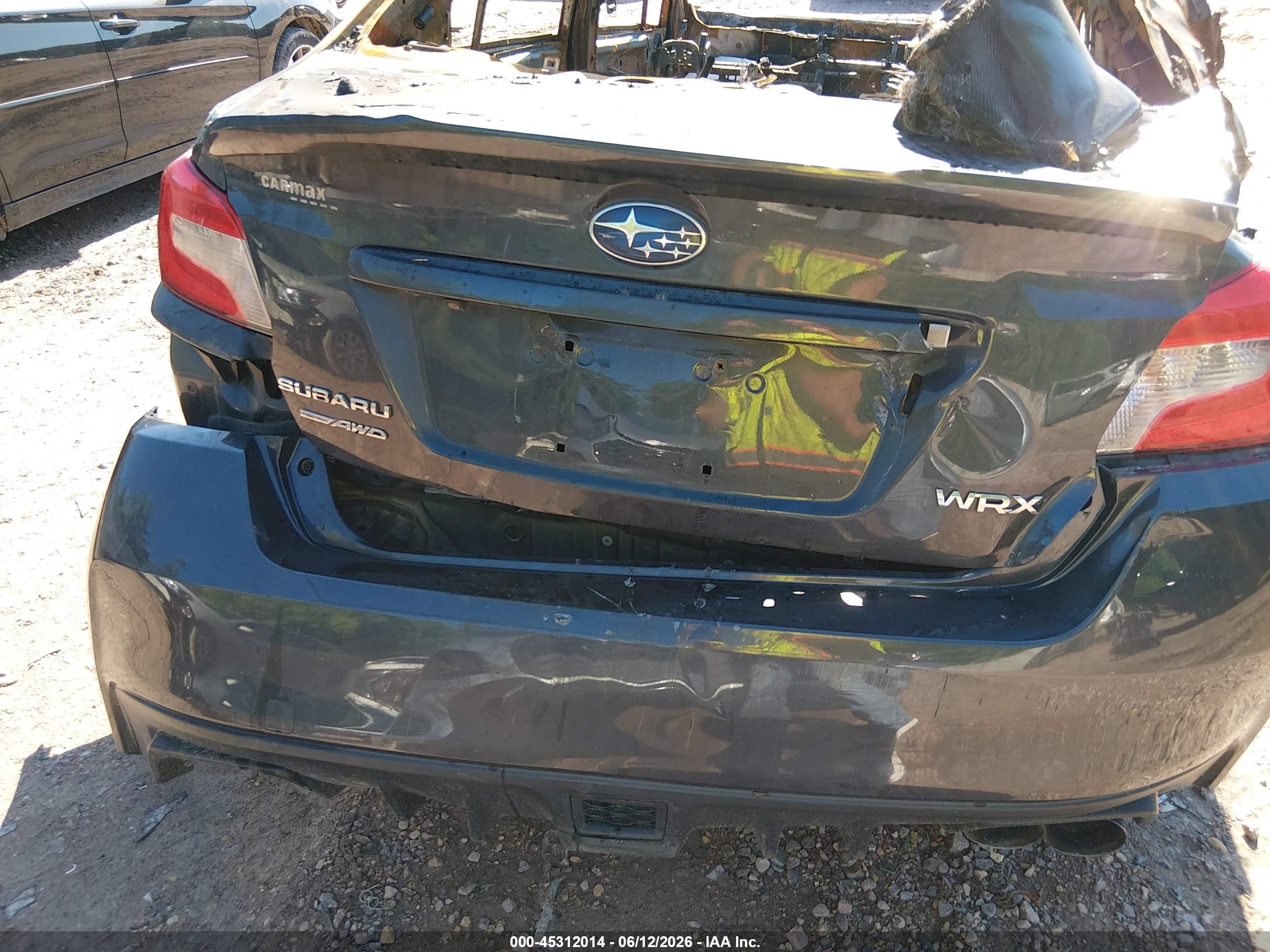2015 Subaru Wrx Limited Blue vin: JF1VA1G60F9835397