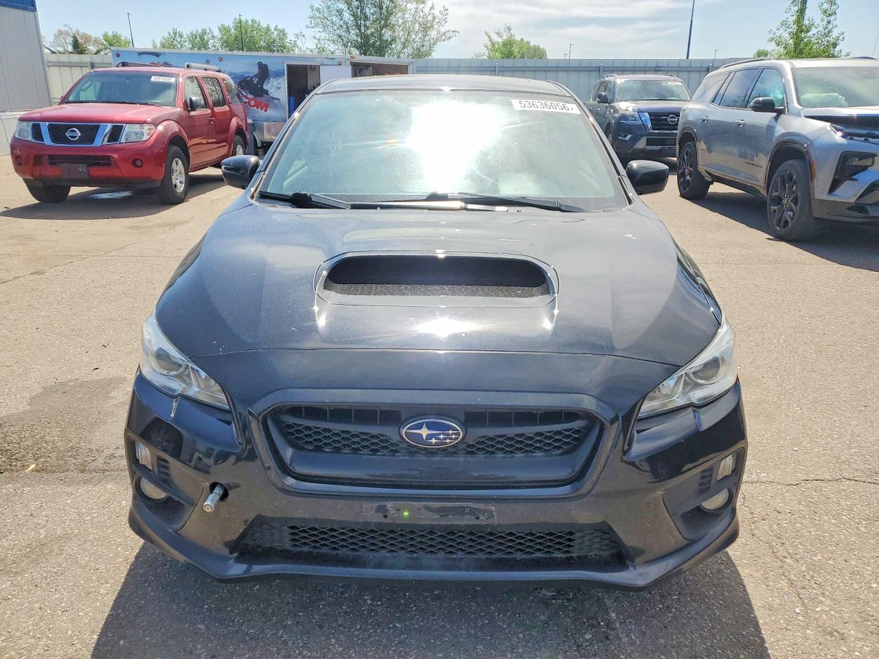 2015 Subaru Wrx Limited Black vin: JF1VA1G61F8812622