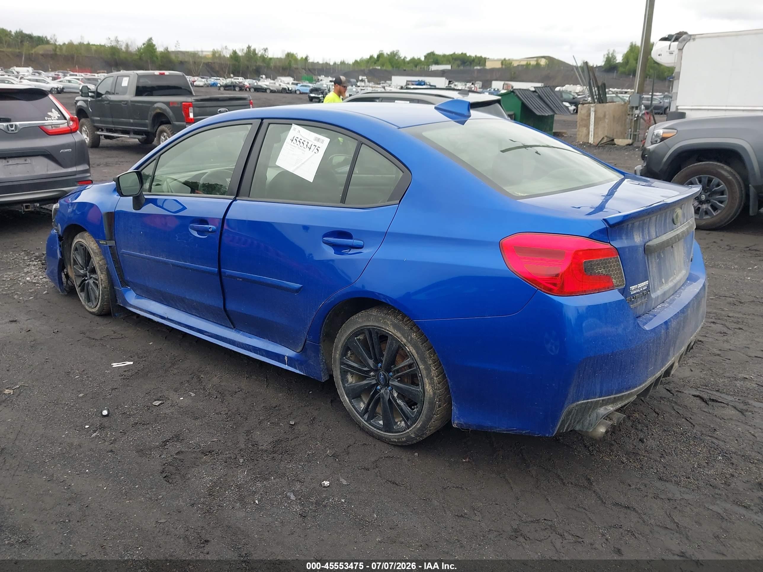 2015 Subaru Wrx Limited Blue vin: JF1VA1G61F8813589