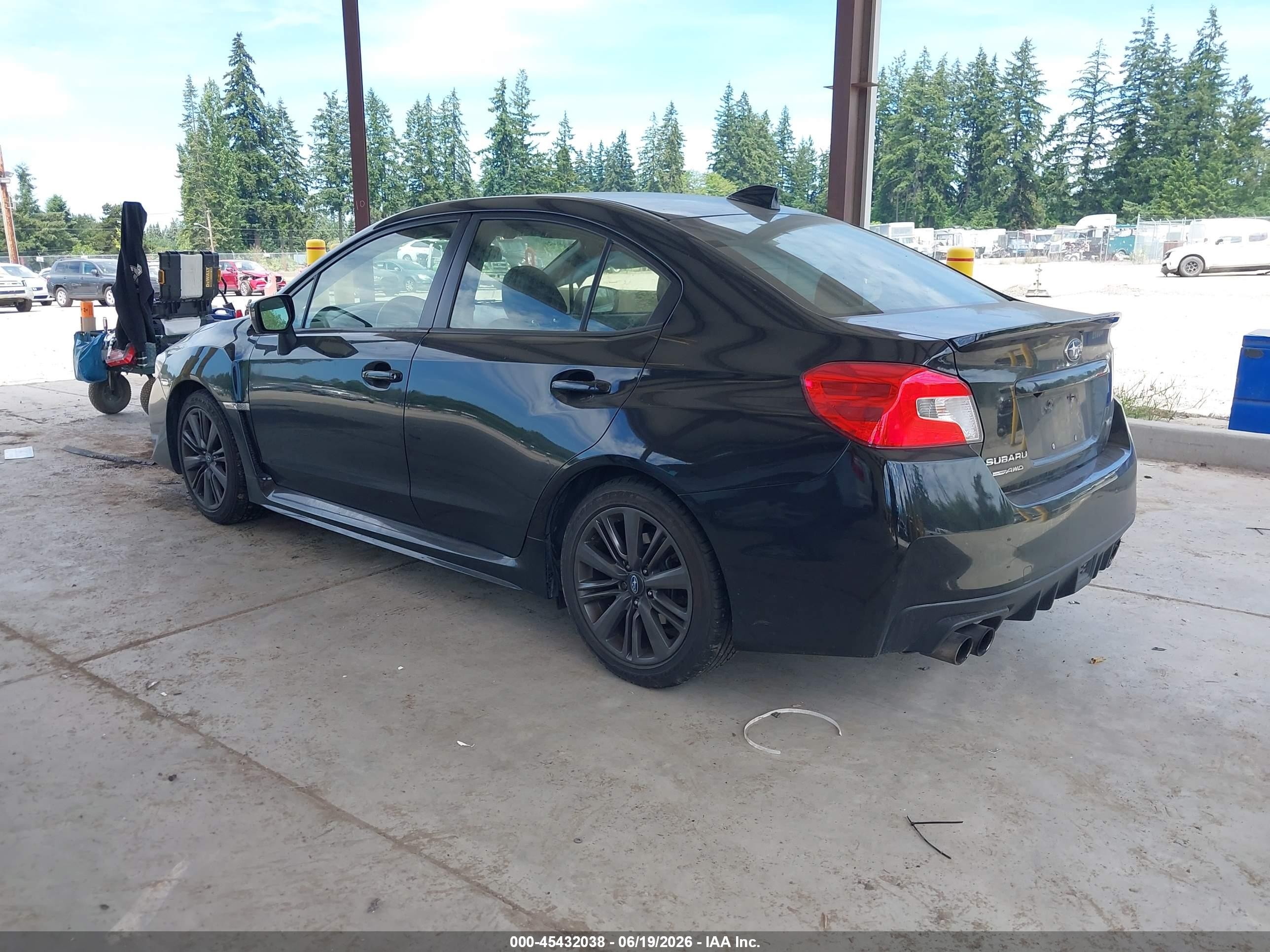 2015 Subaru Wrx Limited Black vin: JF1VA1G62F8814704