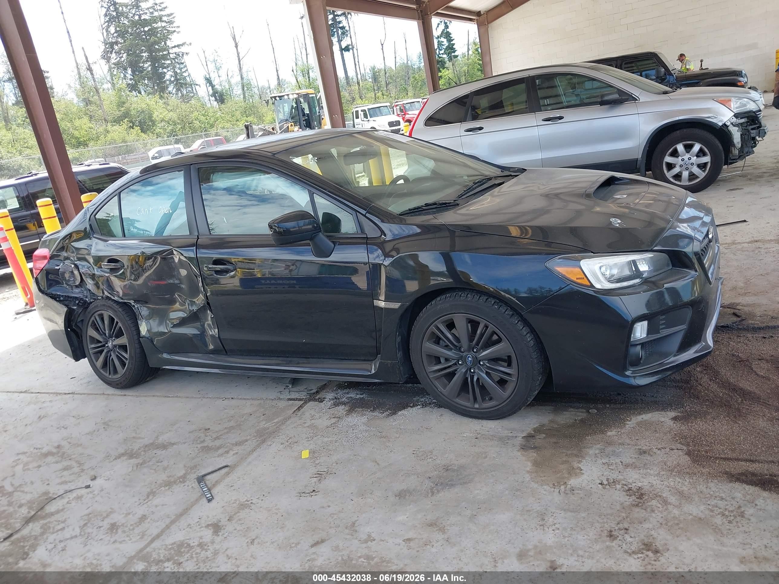 2015 Subaru Wrx Limited Black vin: JF1VA1G62F8814704