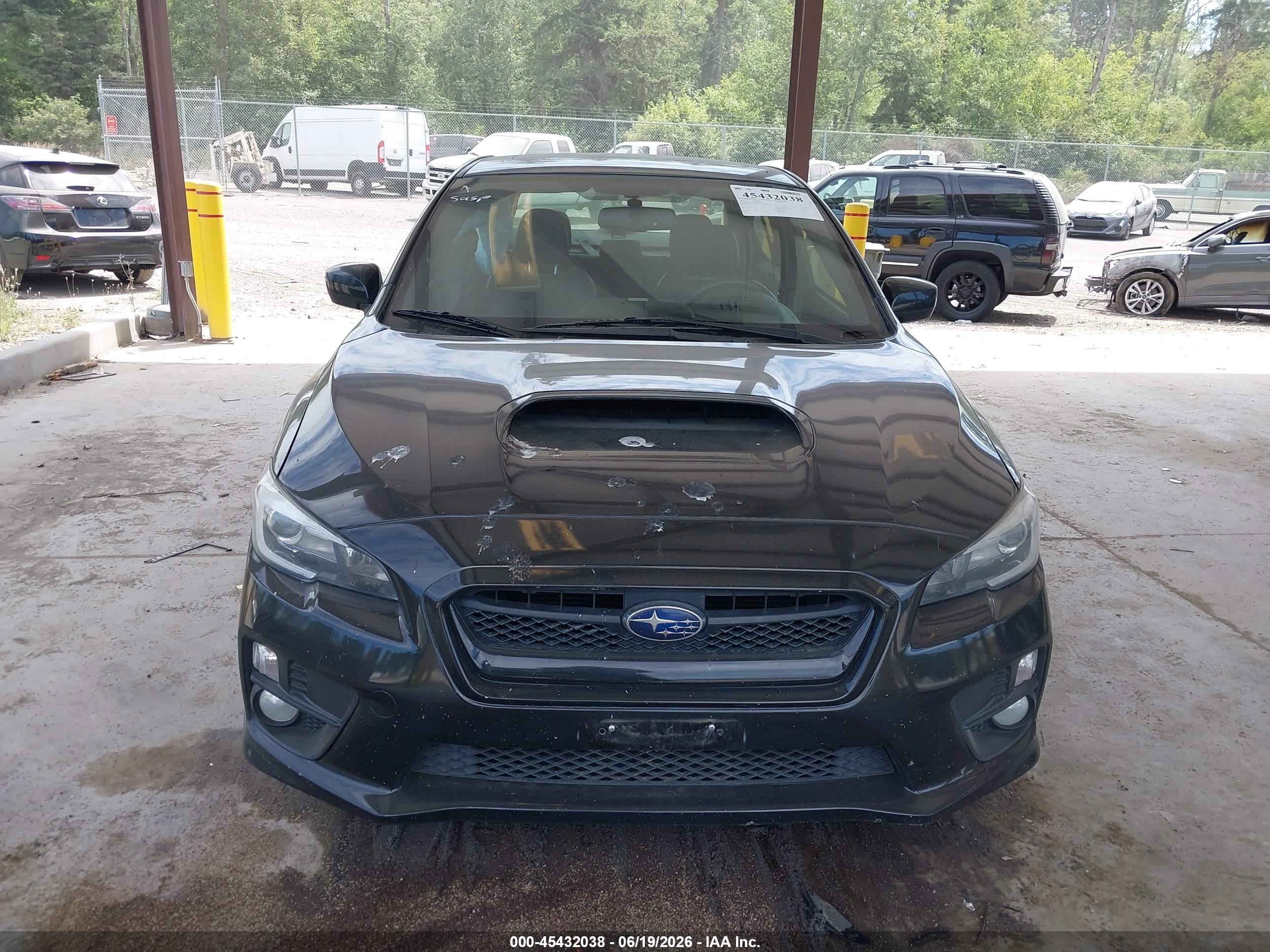2015 Subaru Wrx Limited Black vin: JF1VA1G62F8814704