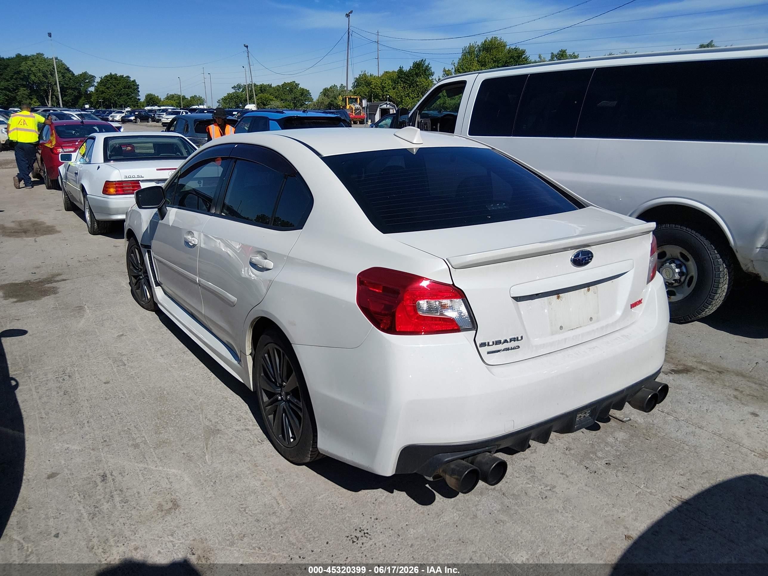 2015 Subaru Wrx Limited Белый vin: JF1VA1G62F9834462