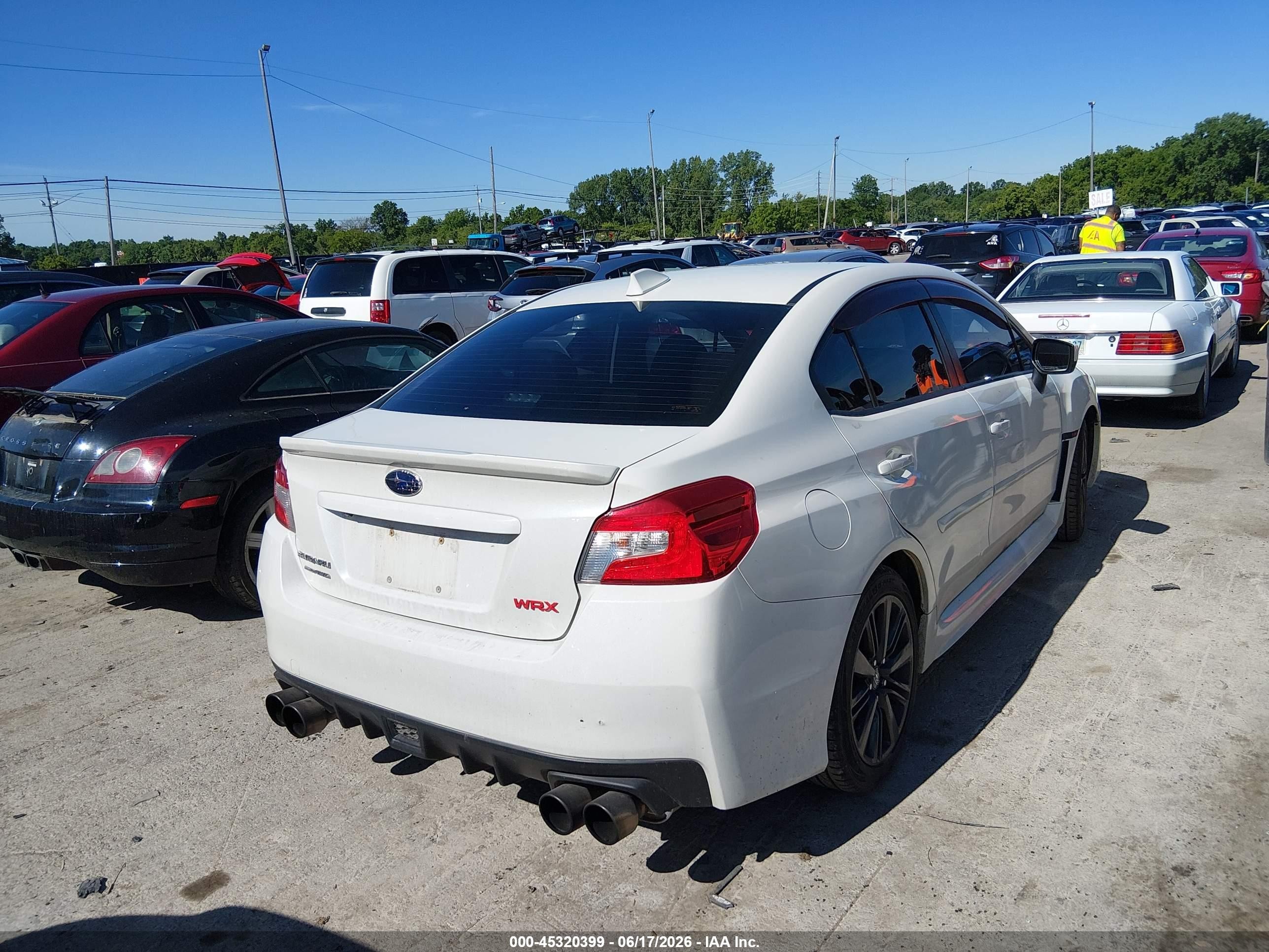 2015 Subaru Wrx Limited Белый vin: JF1VA1G62F9834462