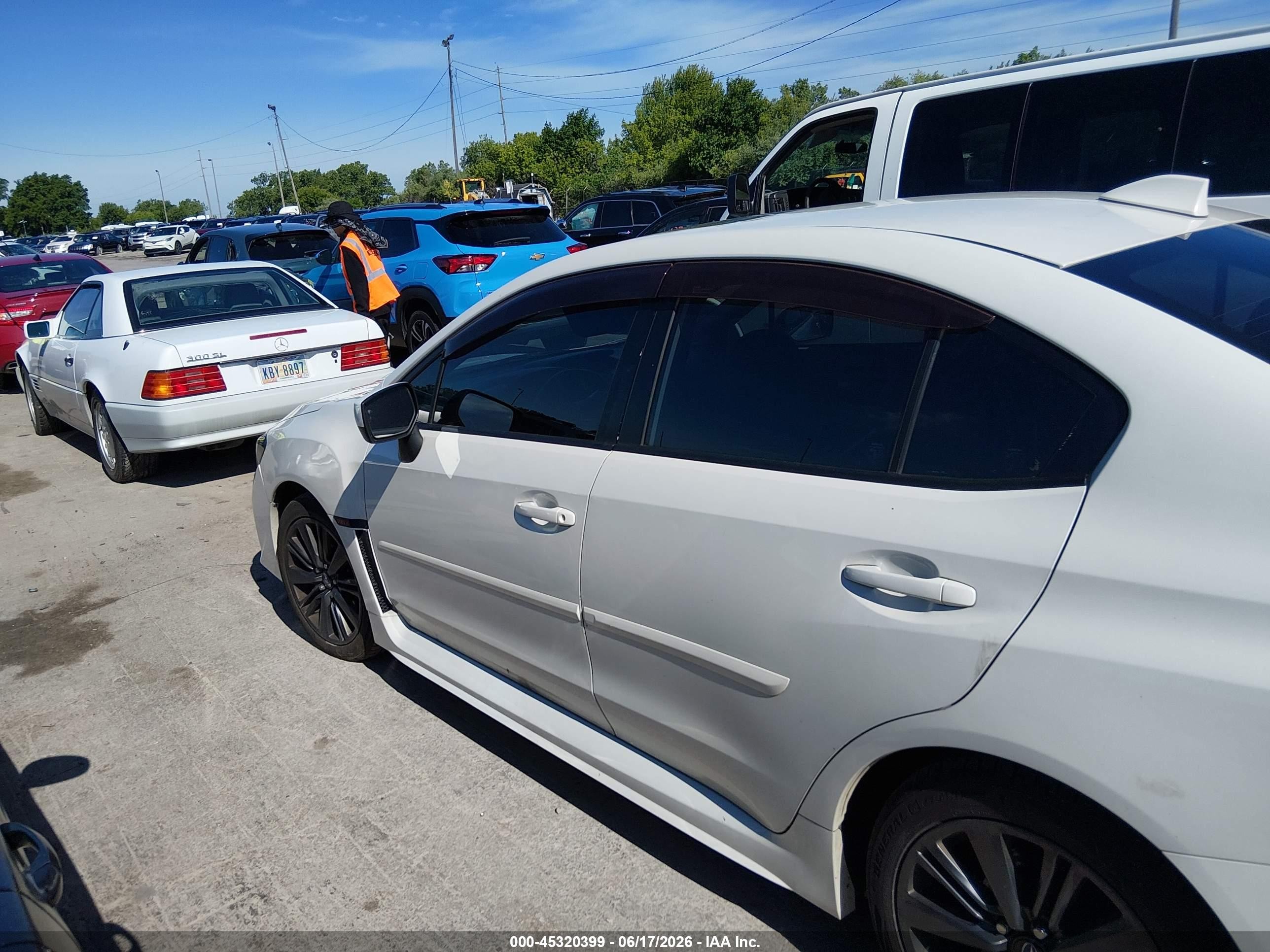 2015 Subaru Wrx Limited Белый vin: JF1VA1G62F9834462