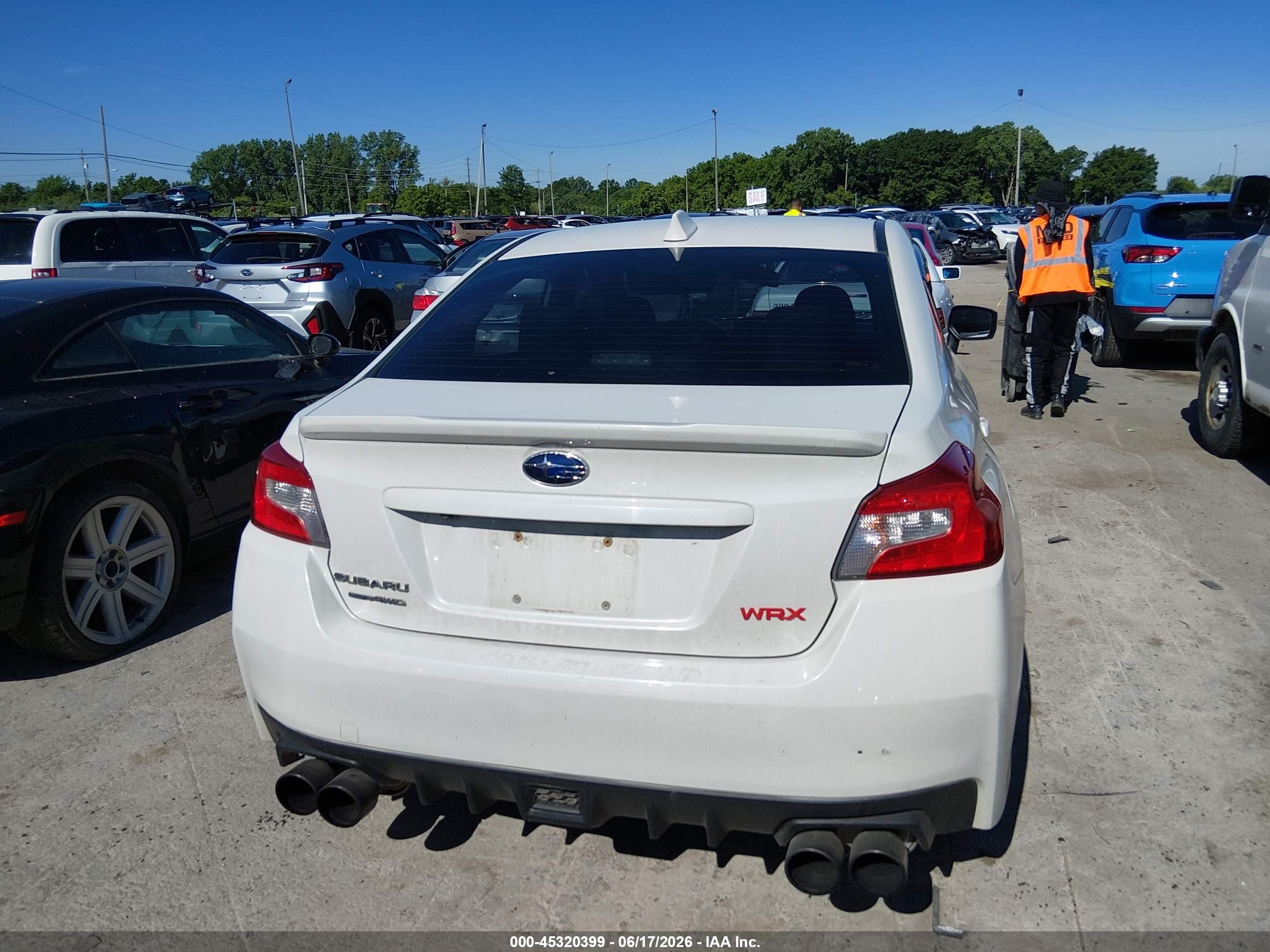 2015 Subaru Wrx Limited Белый vin: JF1VA1G62F9834462
