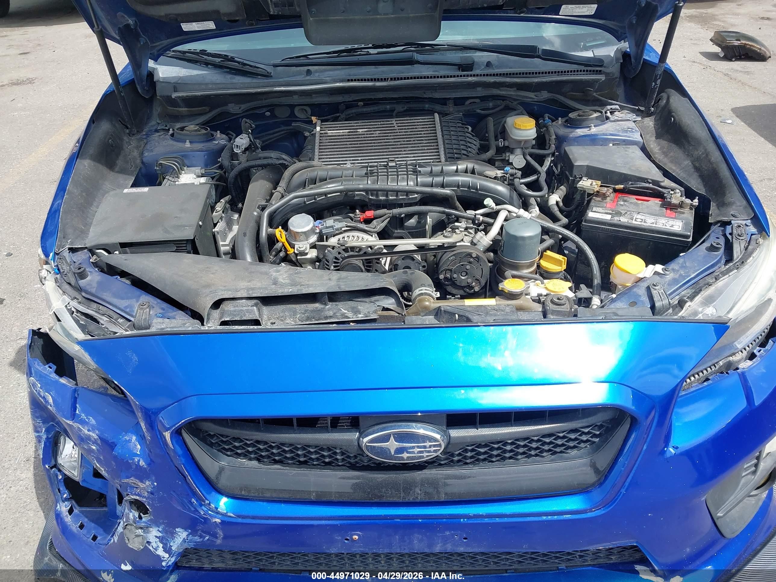 2015 Subaru Wrx Limited Синий vin: JF1VA1G63F9803916