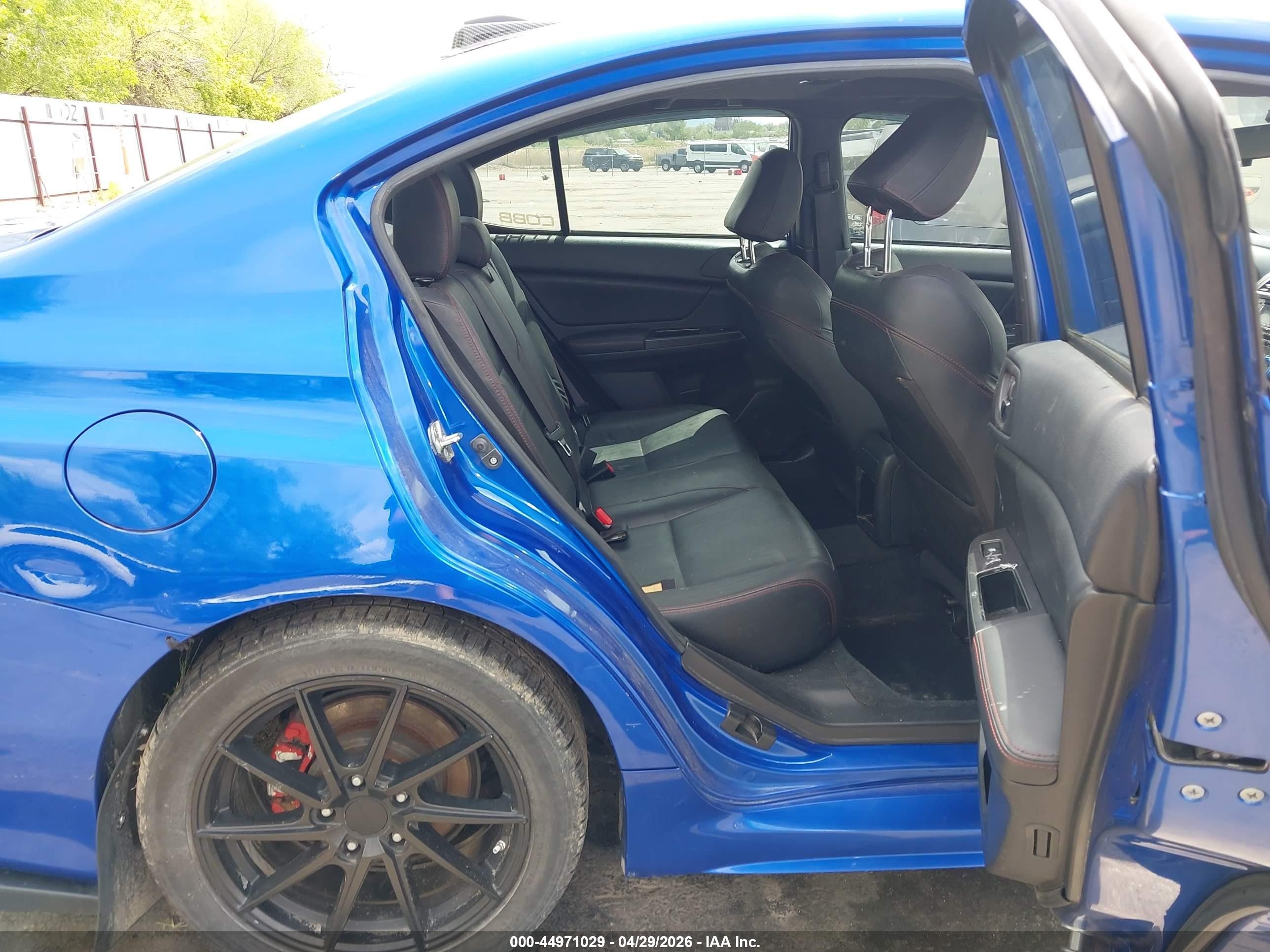 2015 Subaru Wrx Limited Синий vin: JF1VA1G63F9803916