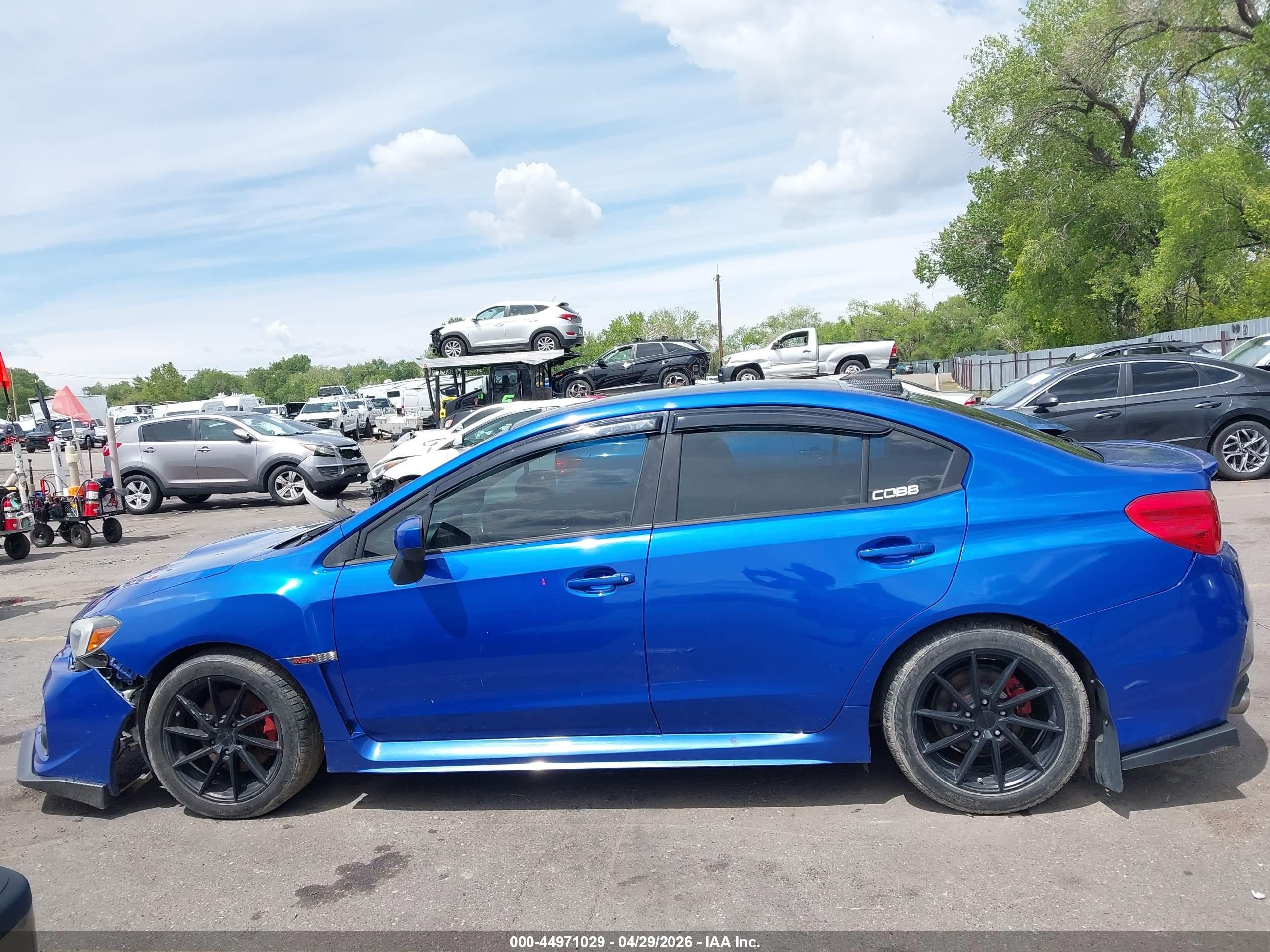 2015 Subaru Wrx Limited Синий vin: JF1VA1G63F9803916
