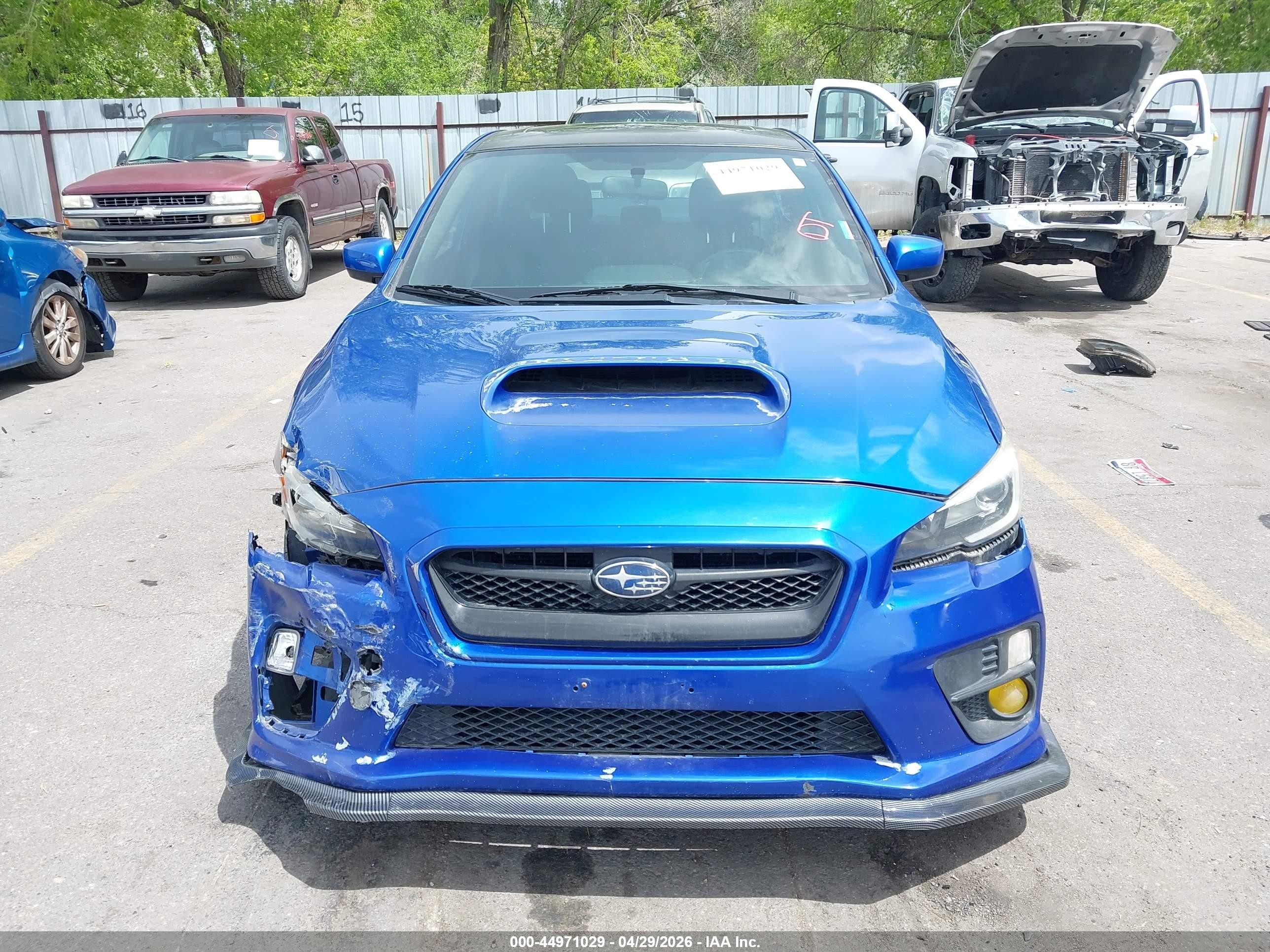 2015 Subaru Wrx Limited Синий vin: JF1VA1G63F9803916