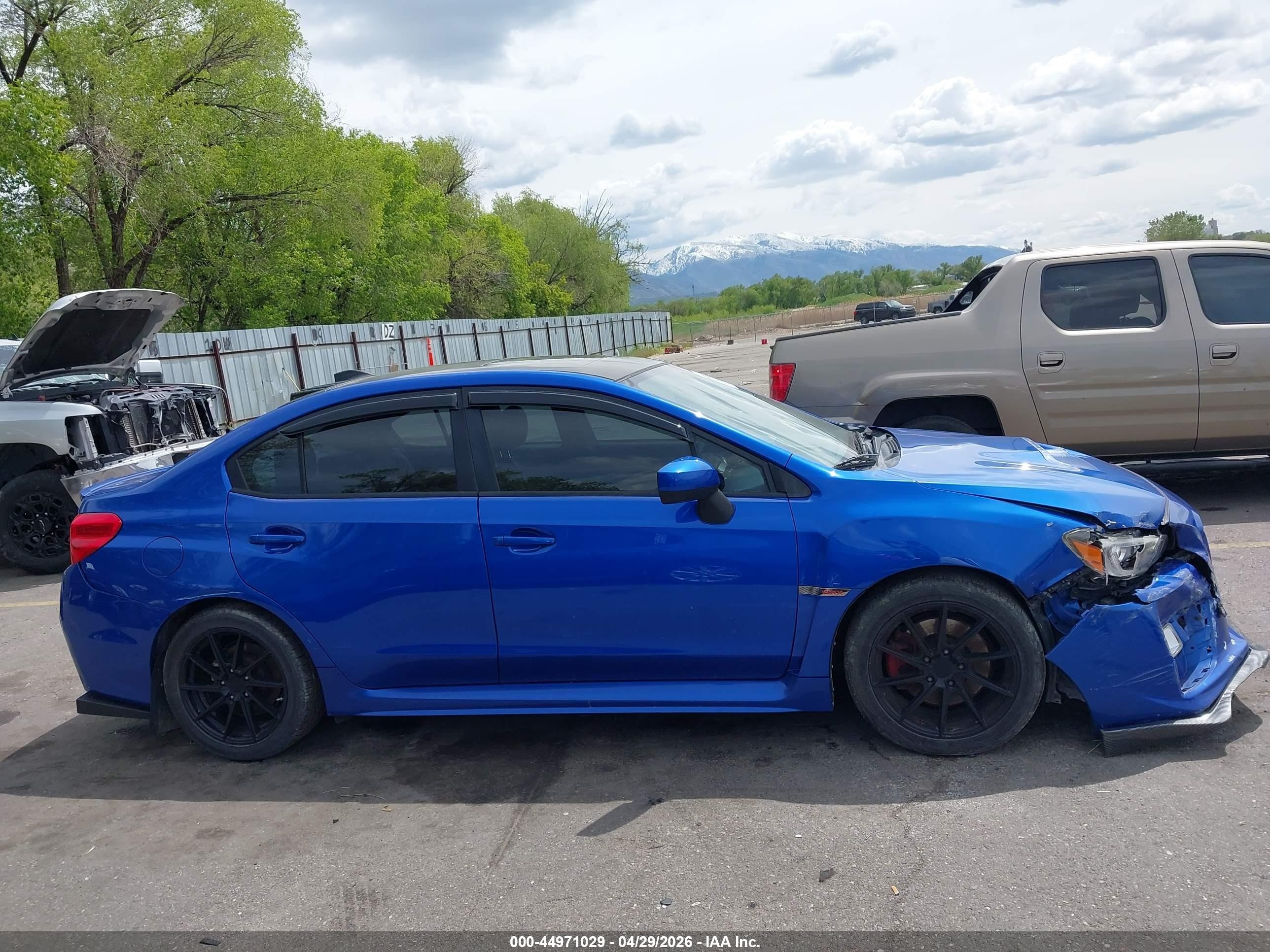 2015 Subaru Wrx Limited Синий vin: JF1VA1G63F9803916