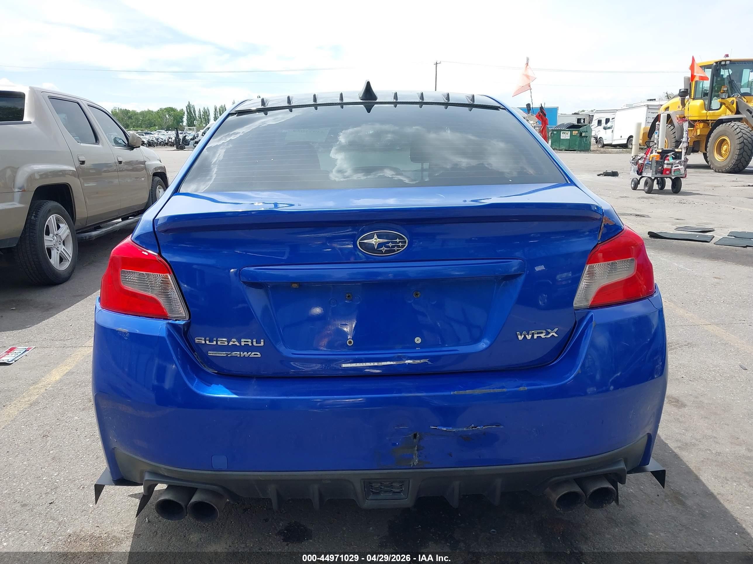 2015 Subaru Wrx Limited Синий vin: JF1VA1G63F9803916