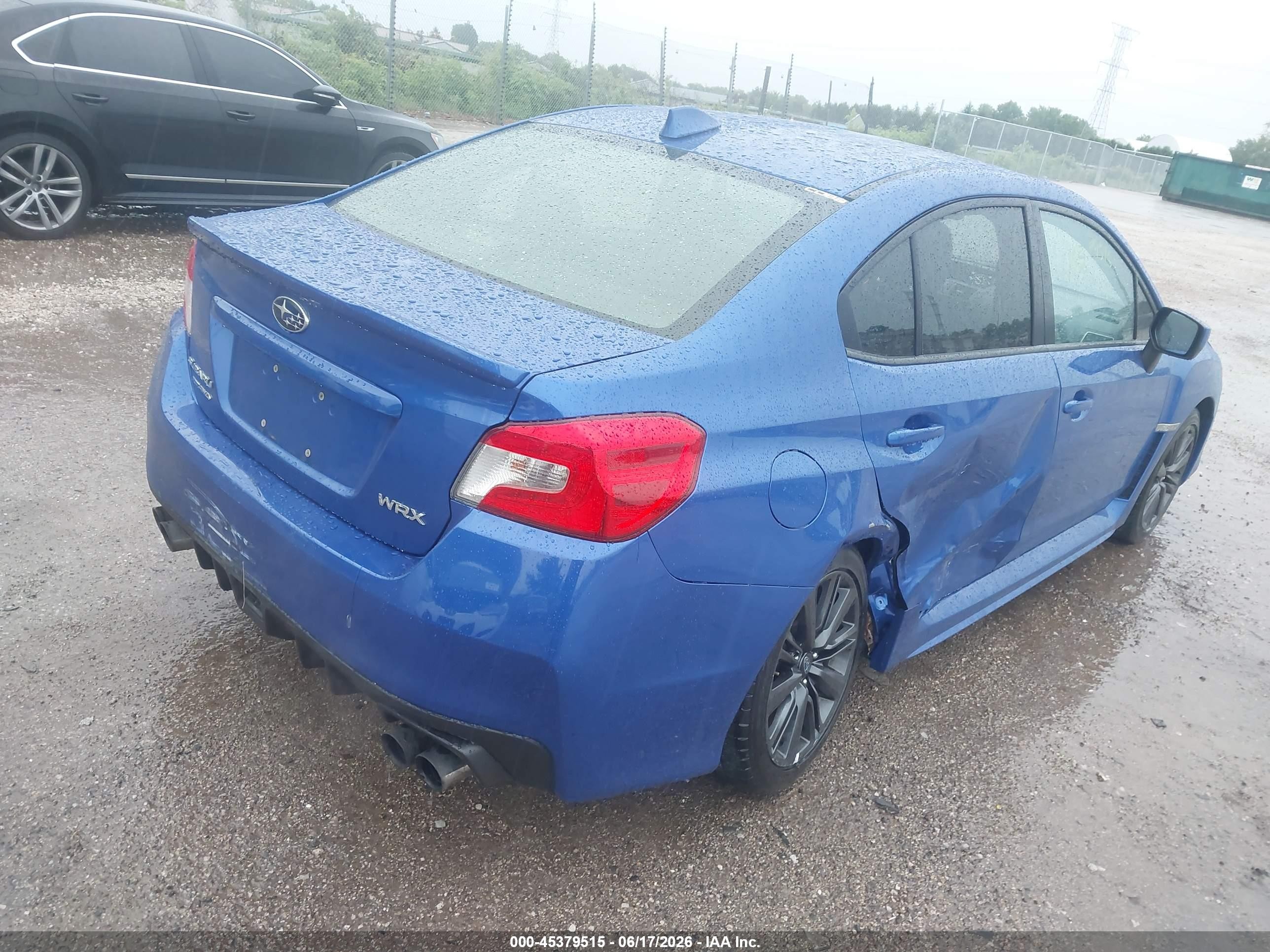 2015 Subaru Wrx Limited Blue vin: JF1VA1G64F9816934