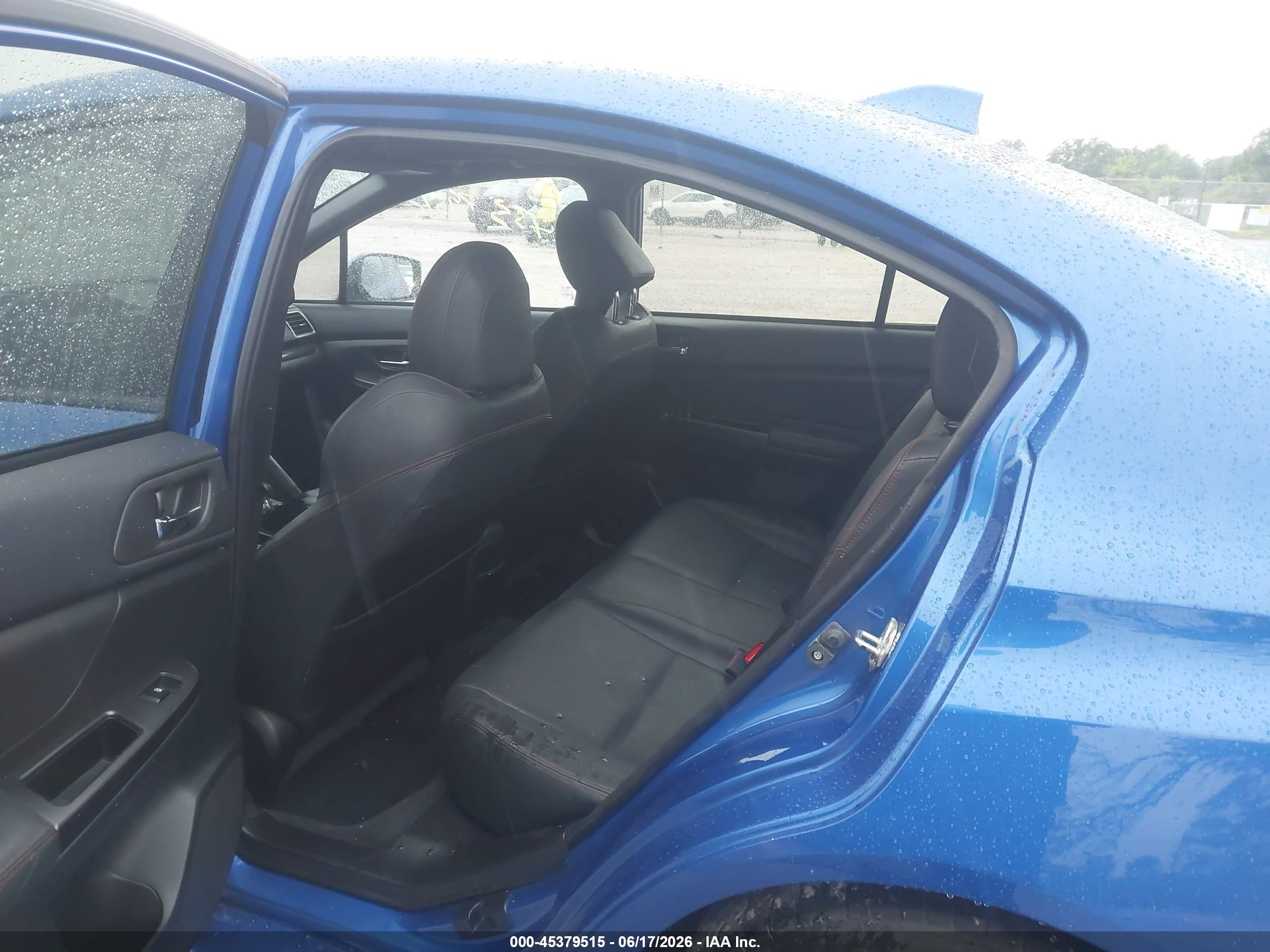 2015 Subaru Wrx Limited Blue vin: JF1VA1G64F9816934