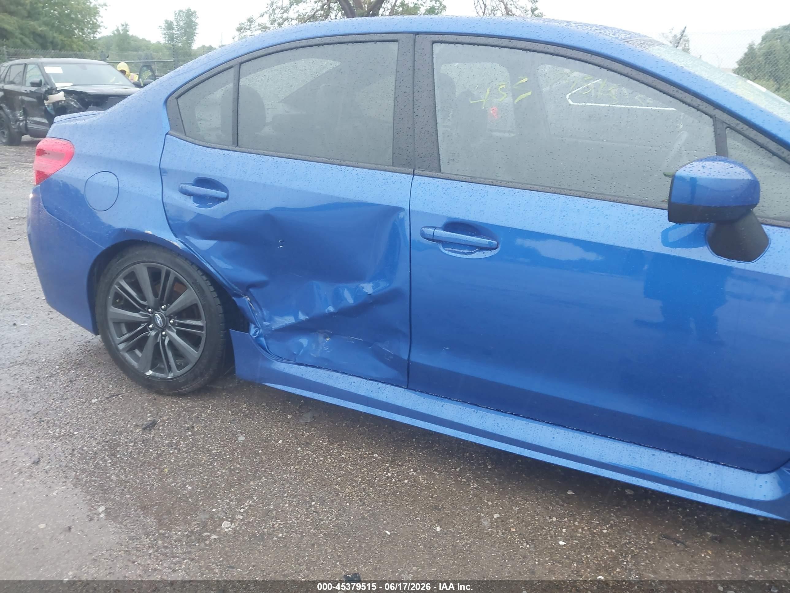 2015 Subaru Wrx Limited Blue vin: JF1VA1G64F9816934
