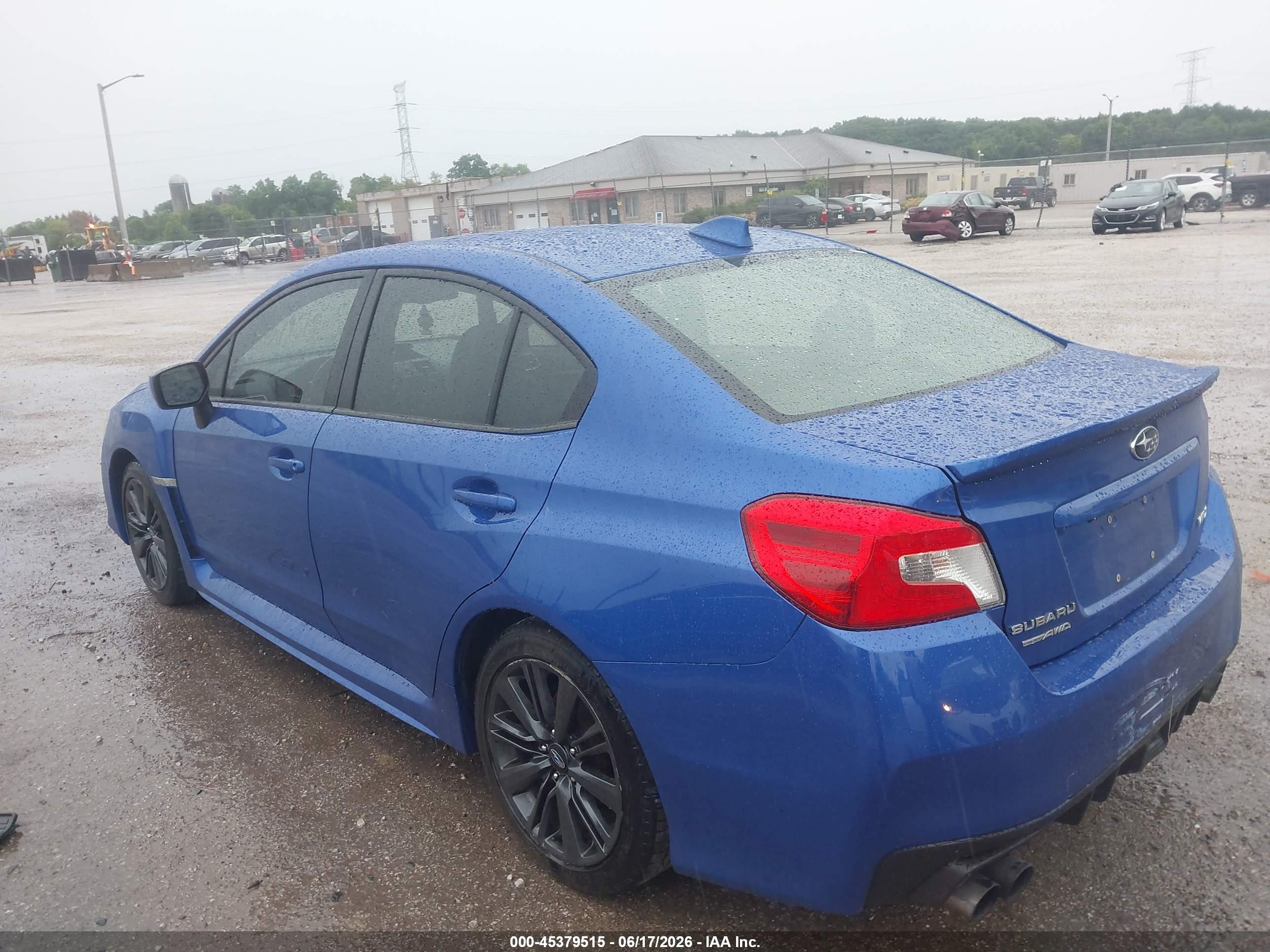 2015 Subaru Wrx Limited Blue vin: JF1VA1G64F9816934