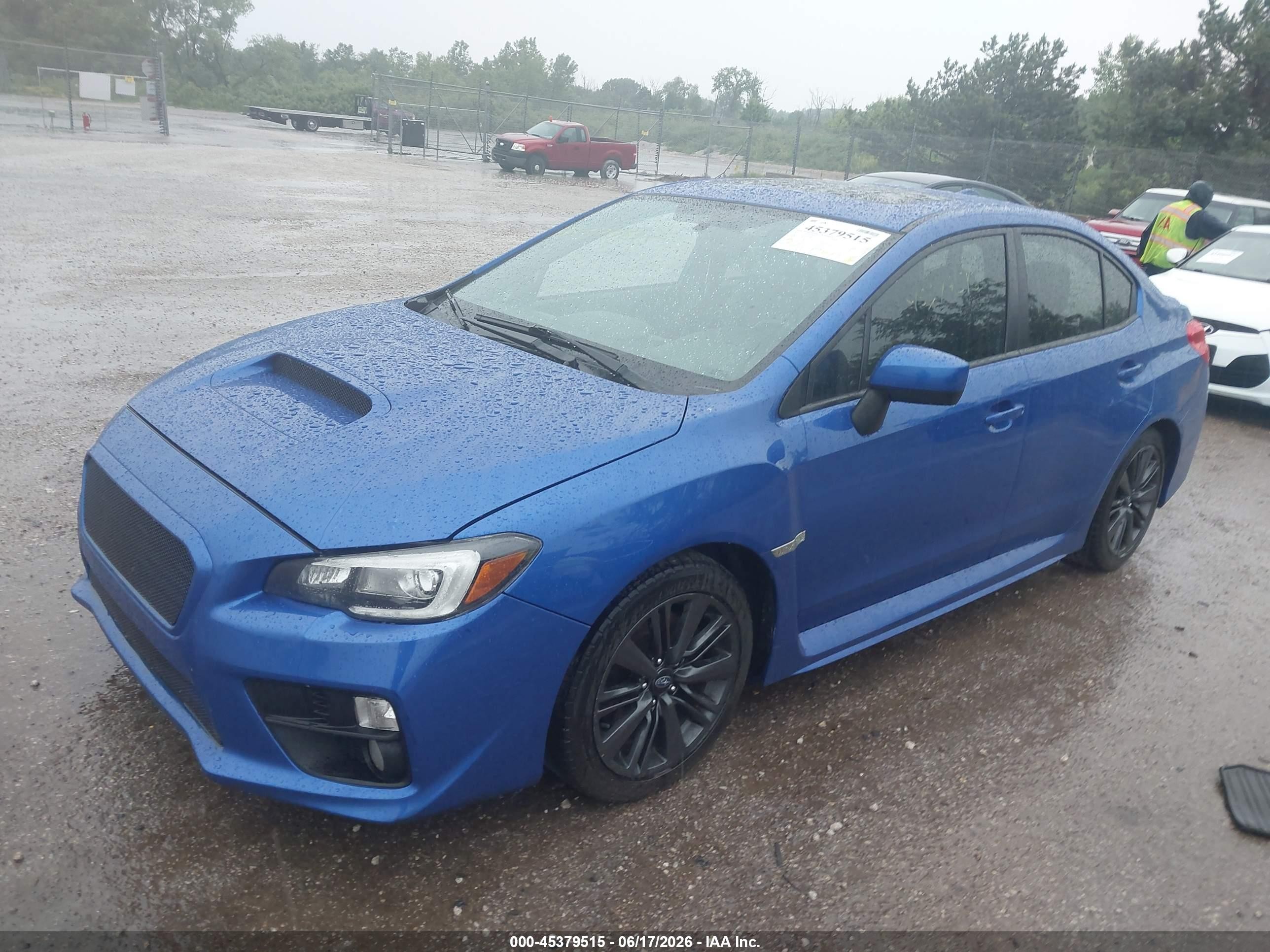 2015 Subaru Wrx Limited Blue vin: JF1VA1G64F9816934