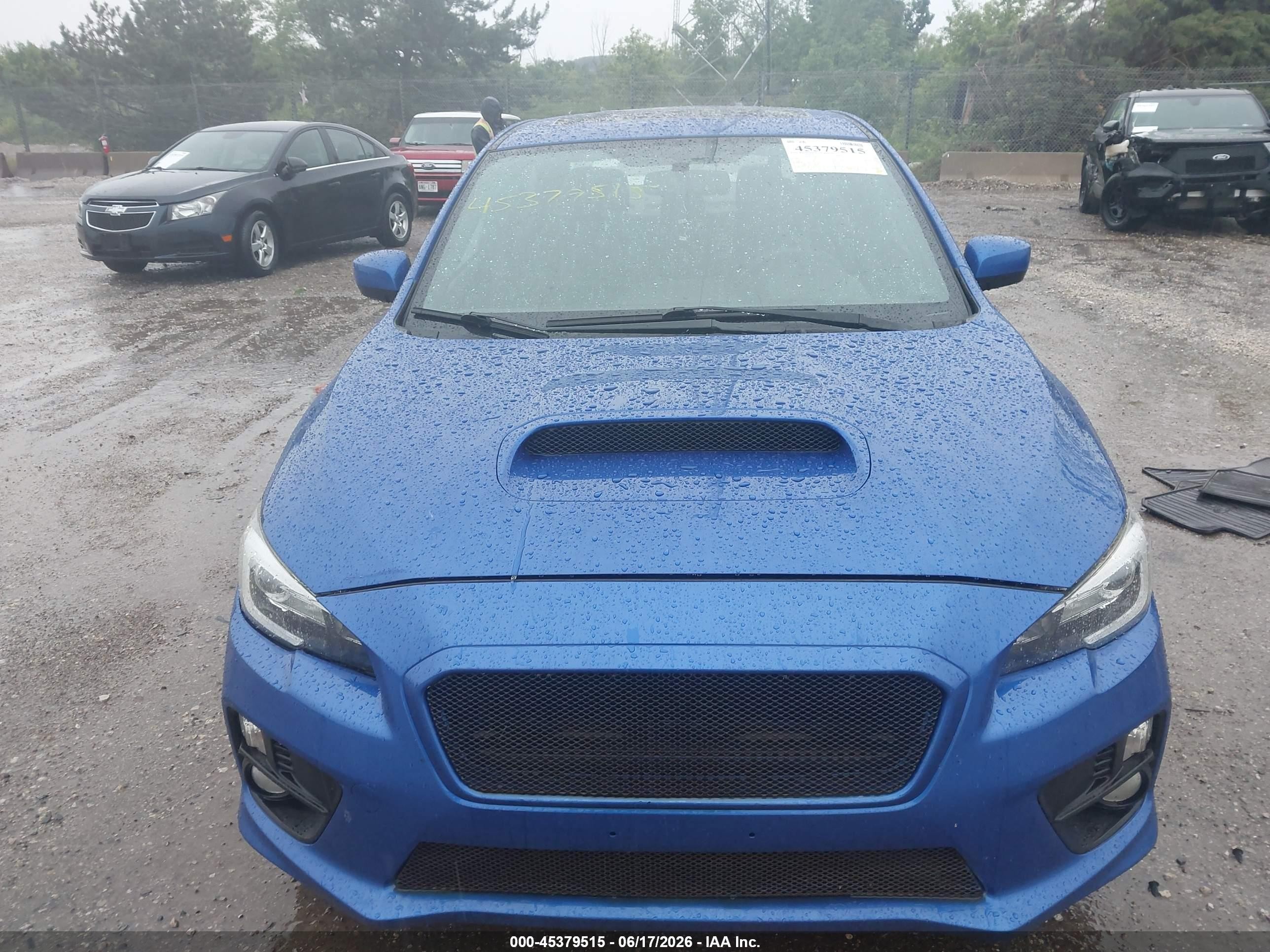 2015 Subaru Wrx Limited Blue vin: JF1VA1G64F9816934