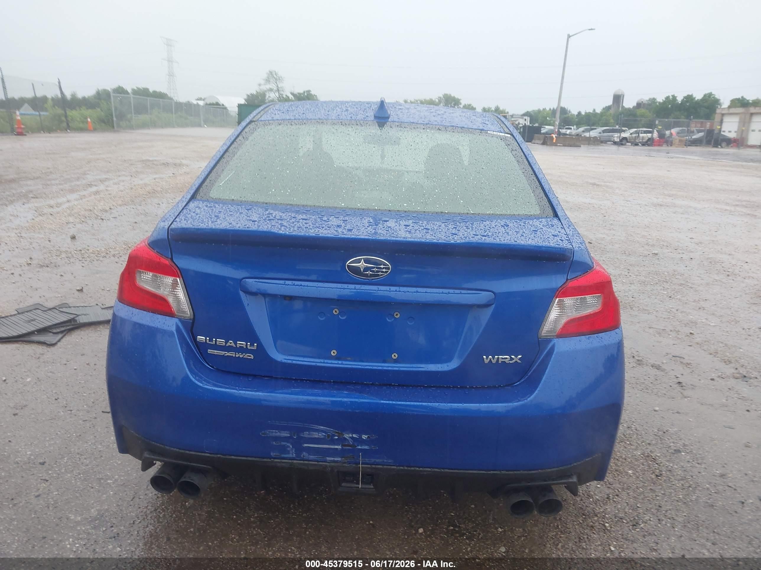 2015 Subaru Wrx Limited Blue vin: JF1VA1G64F9816934