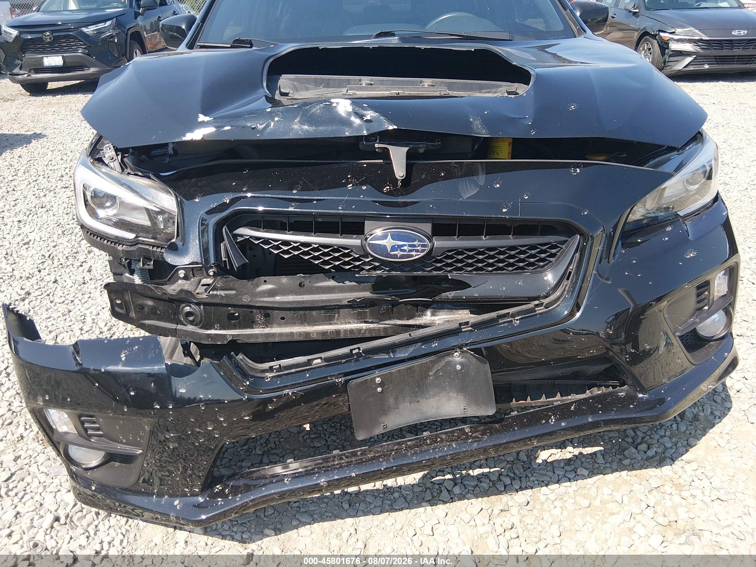 2015 Subaru Wrx Limited Черный vin: JF1VA1G64F9836066