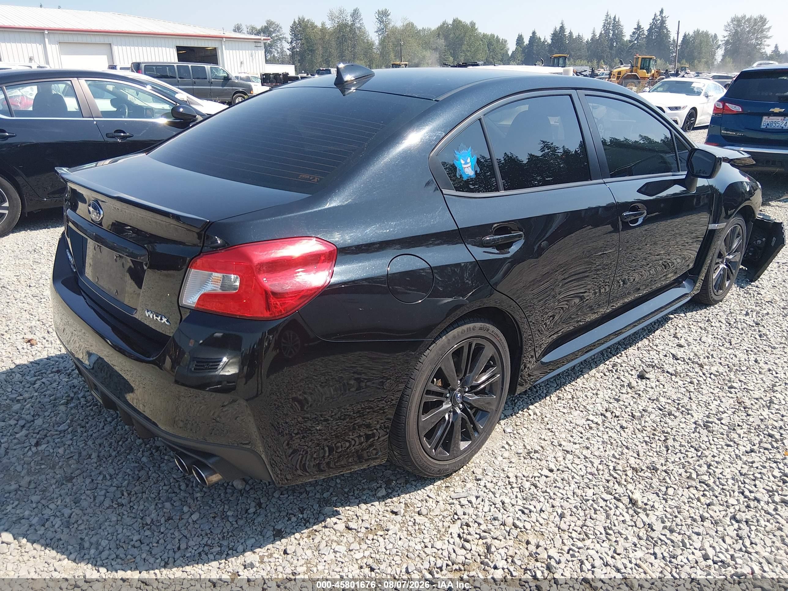 2015 Subaru Wrx Limited Черный vin: JF1VA1G64F9836066
