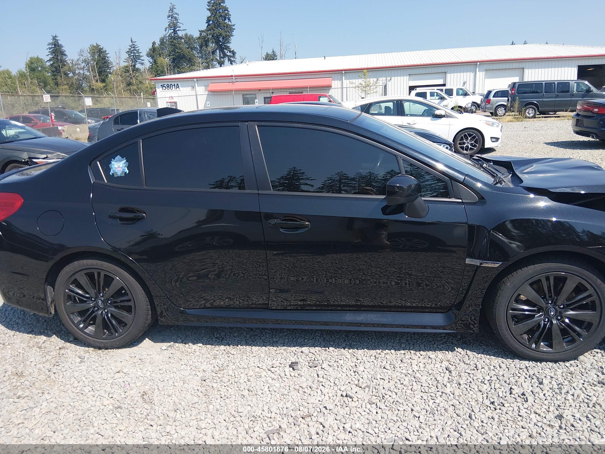 2015 Subaru Wrx Limited Черный vin: JF1VA1G64F9836066
