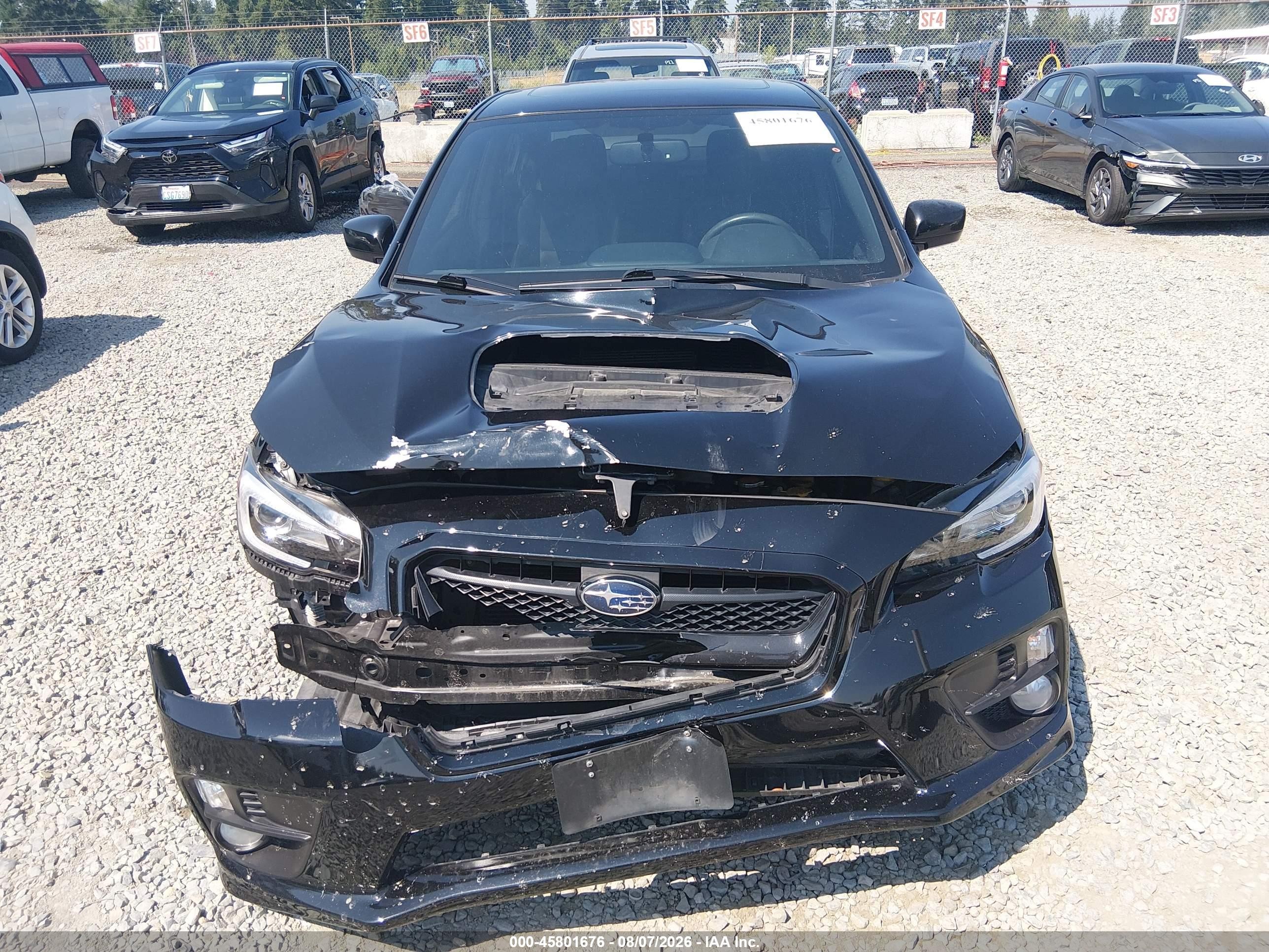 2015 Subaru Wrx Limited Черный vin: JF1VA1G64F9836066