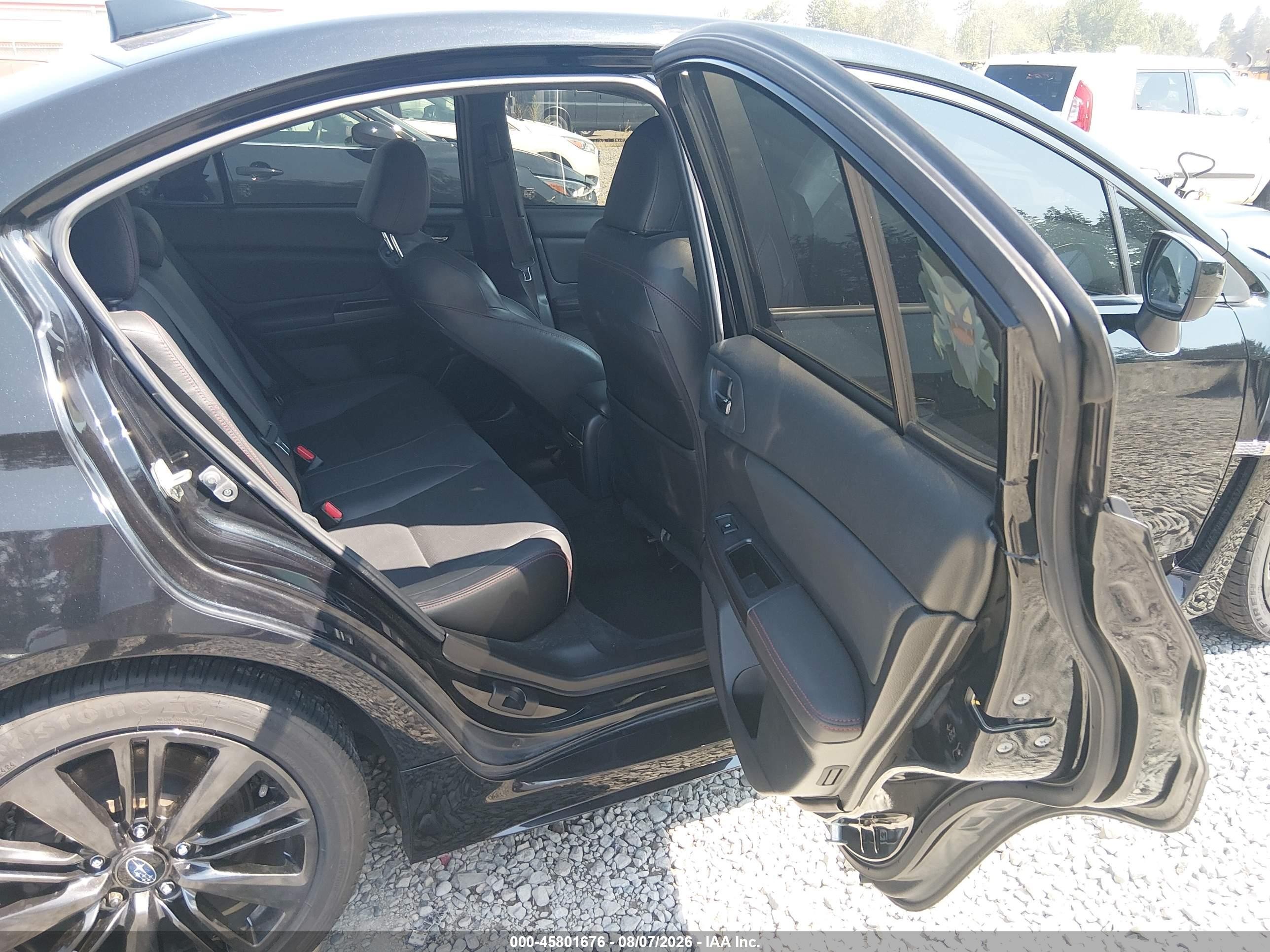 2015 Subaru Wrx Limited Черный vin: JF1VA1G64F9836066