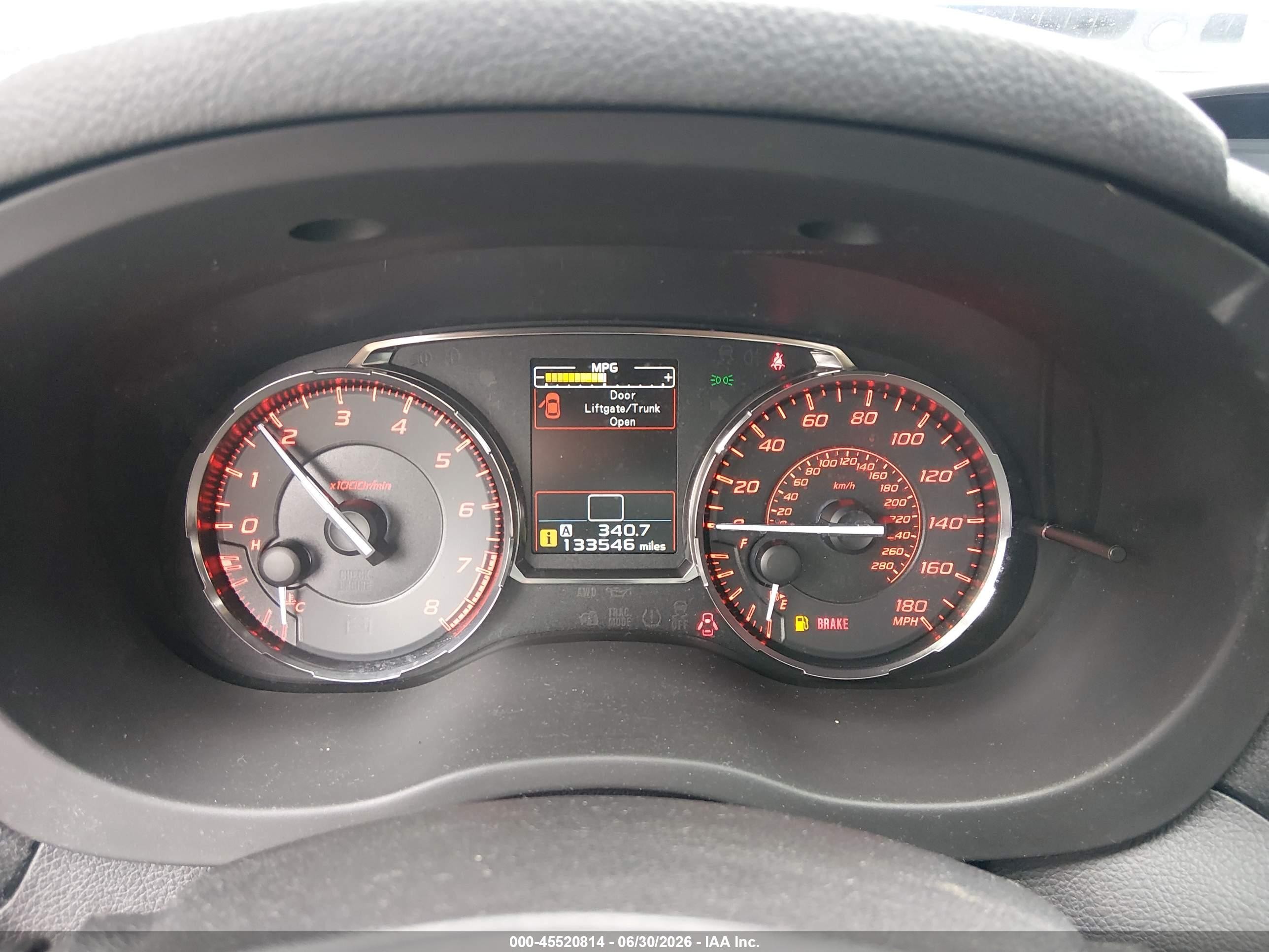 2015 Subaru Wrx Limited Blue vin: JF1VA1G65F9802878