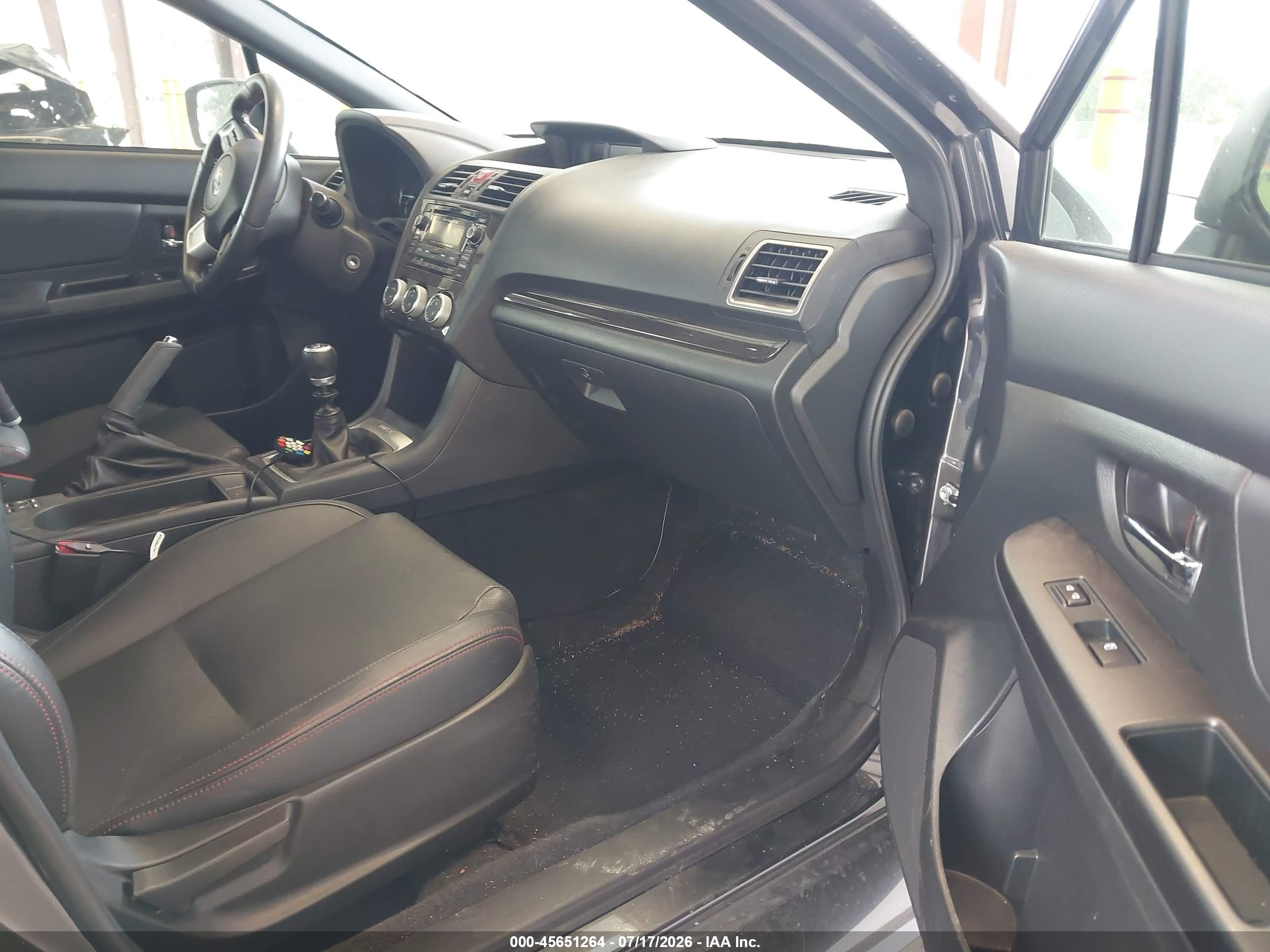 2015 Subaru Wrx Limited Gray vin: JF1VA1G65F9824640