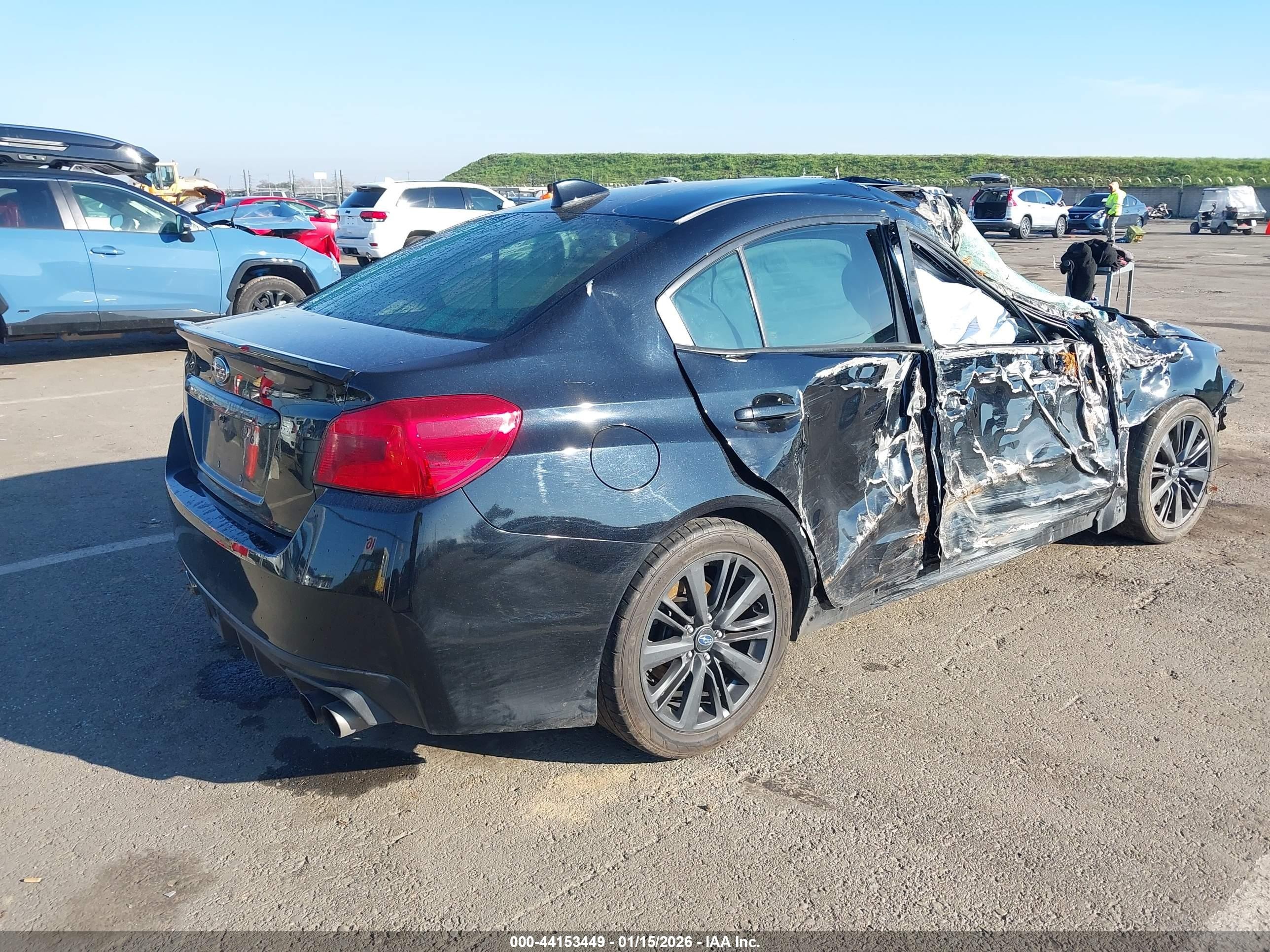 2015 Subaru Wrx Limited Black vin: JF1VA1G66F8810901