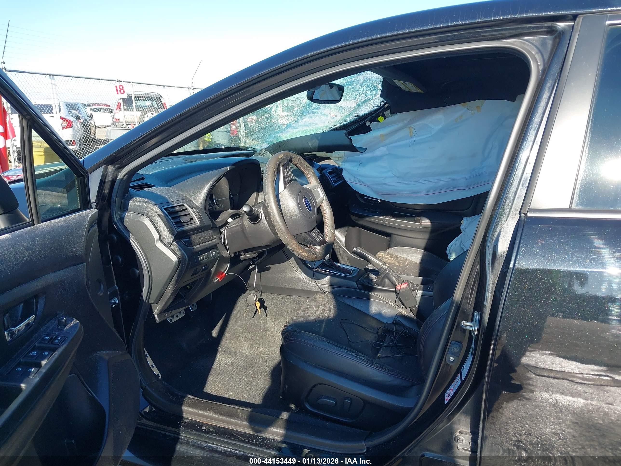 2015 Subaru Wrx Limited Black vin: JF1VA1G66F8810901