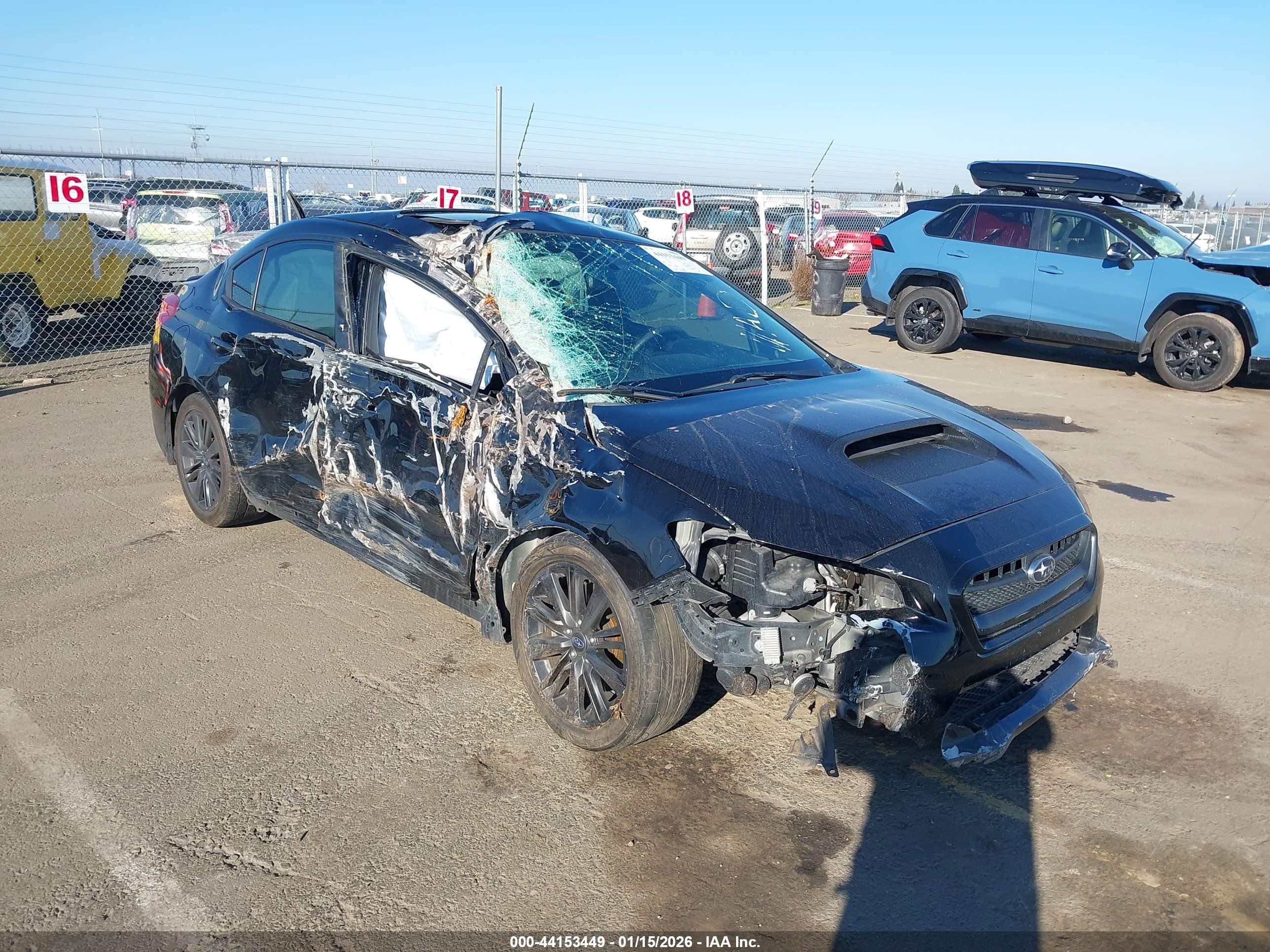 2015 Subaru Wrx Limited Black vin: JF1VA1G66F8810901