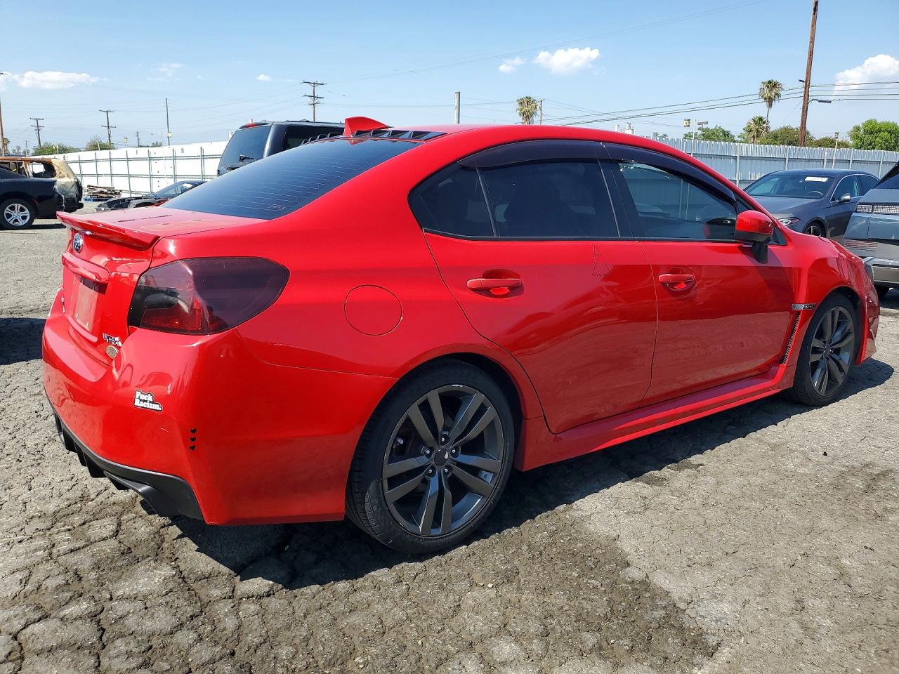 2015 Subaru Wrx Limited Red vin: JF1VA1G66F9811122
