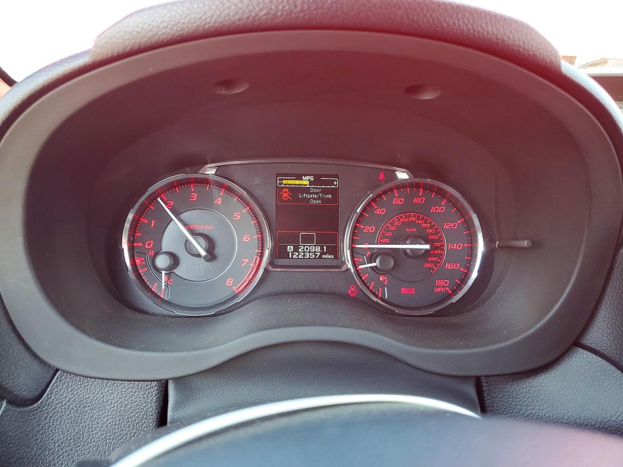 2015 Subaru Wrx Limited Red vin: JF1VA1G66F9811122