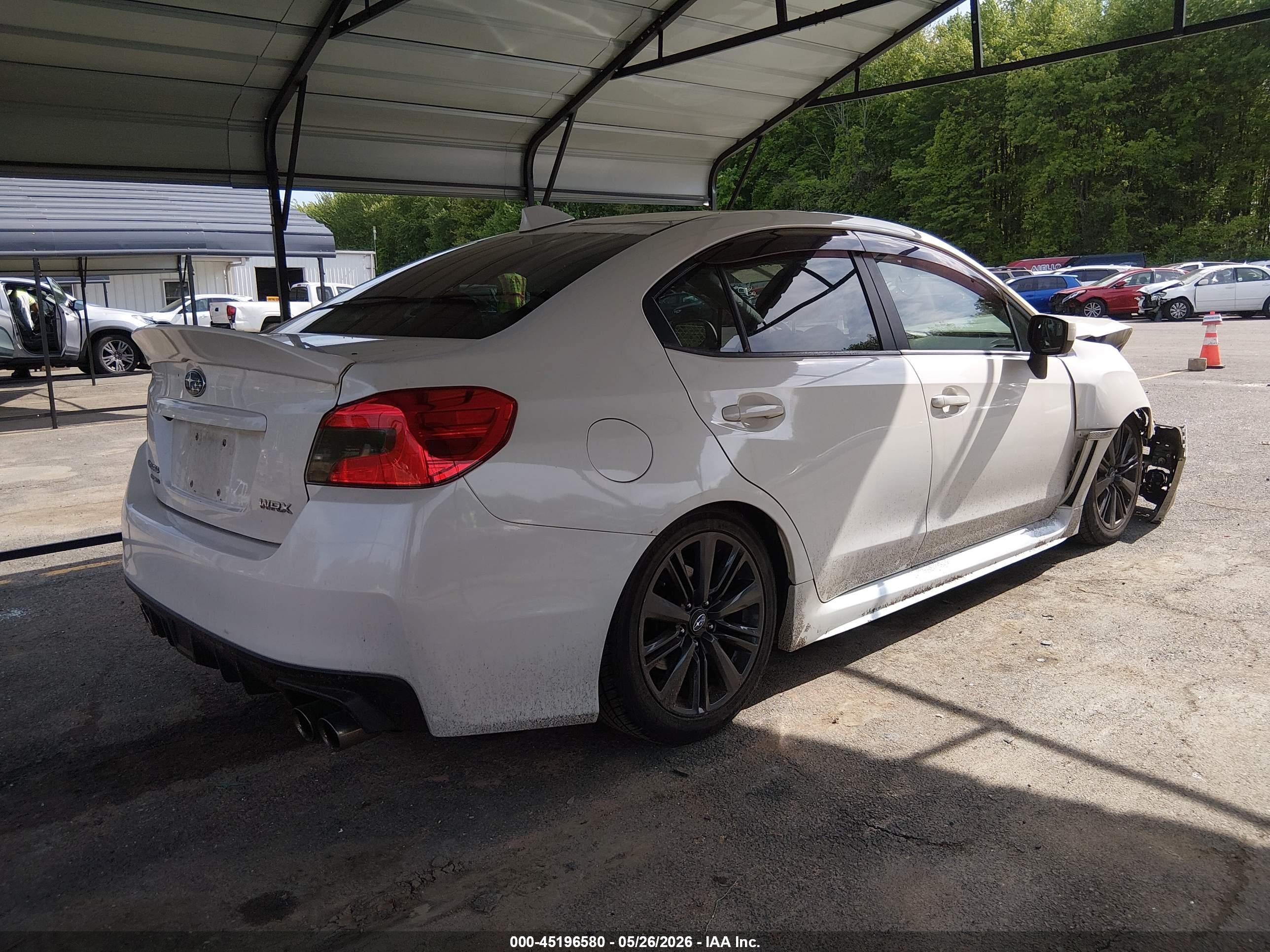 2015 Subaru Wrx Limited White vin: JF1VA1G66F9833606