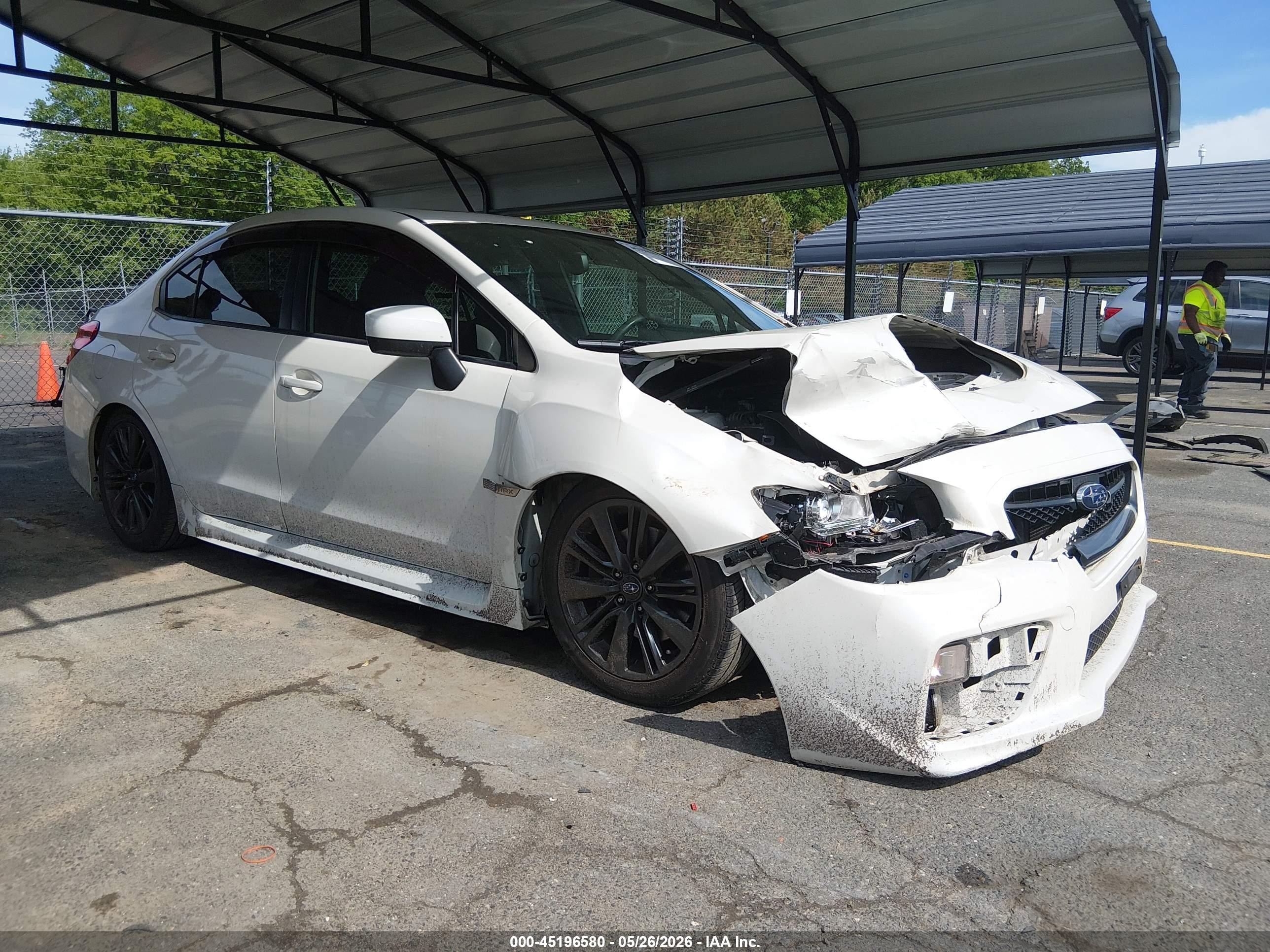 2015 Subaru Wrx Limited White vin: JF1VA1G66F9833606