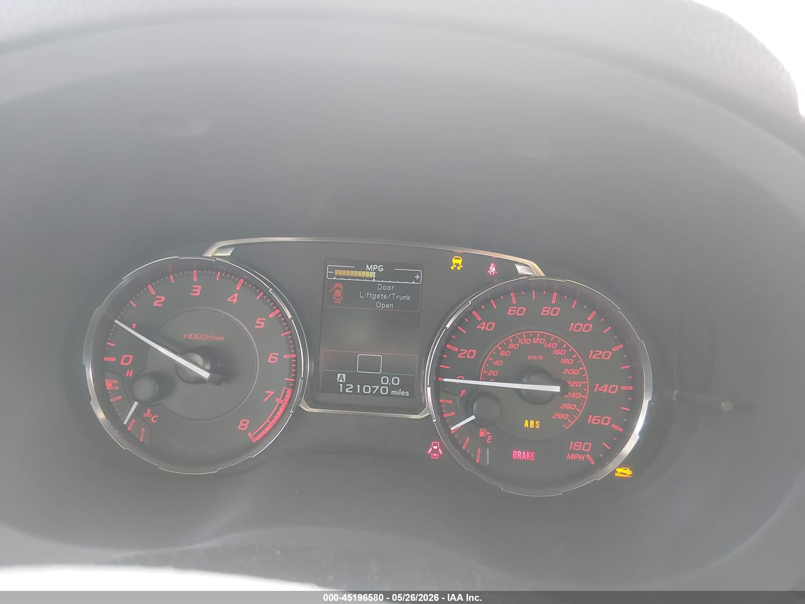 2015 Subaru Wrx Limited White vin: JF1VA1G66F9833606