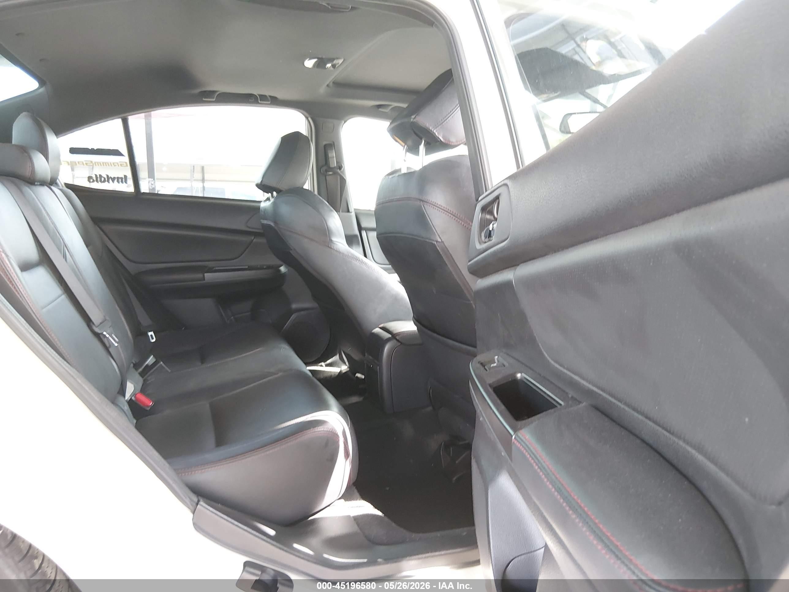 2015 Subaru Wrx Limited White vin: JF1VA1G66F9833606