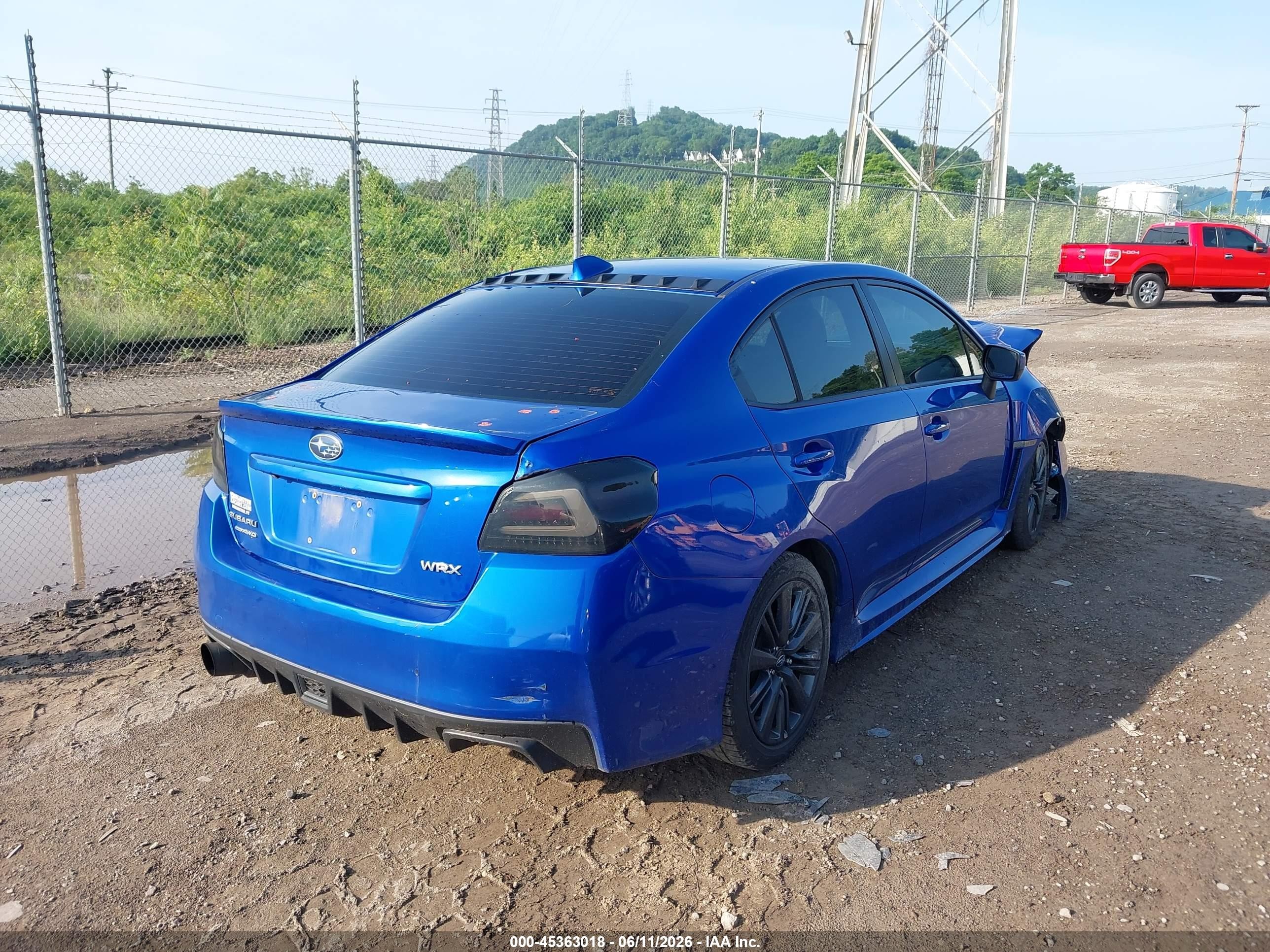 2015 Subaru Wrx Limited Blue vin: JF1VA1G67F9814417