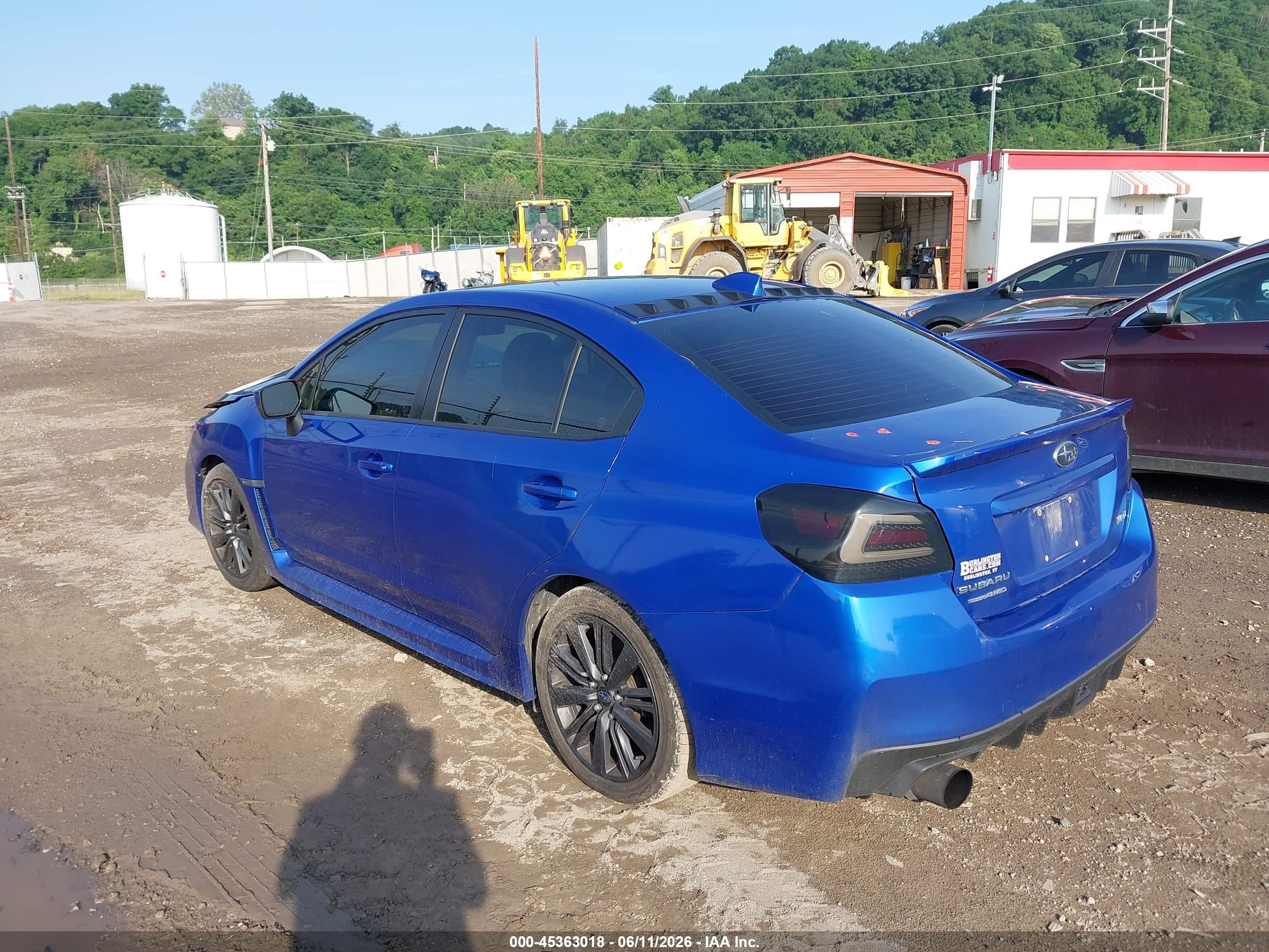 2015 Subaru Wrx Limited Blue vin: JF1VA1G67F9814417