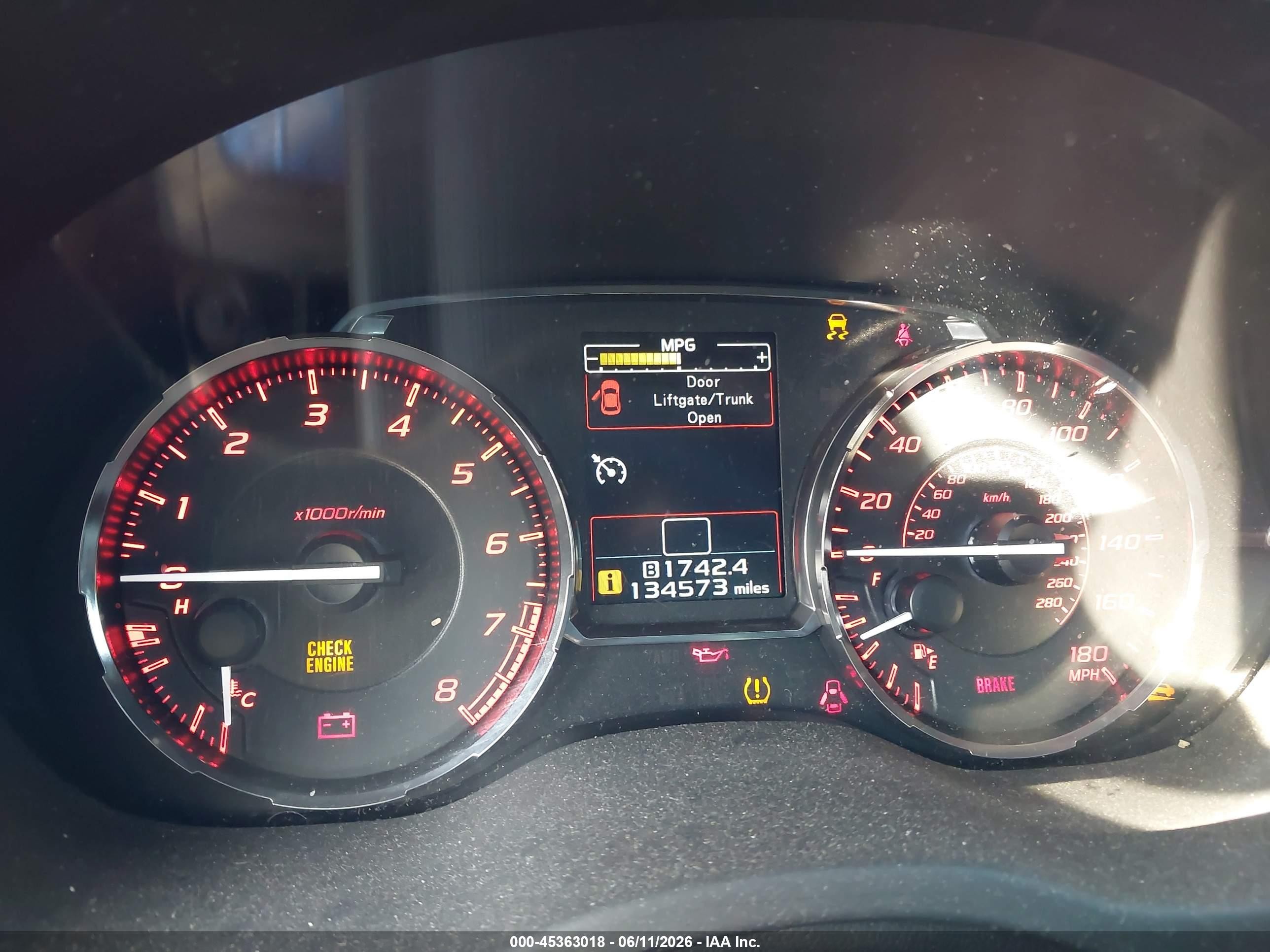 2015 Subaru Wrx Limited Blue vin: JF1VA1G67F9814417