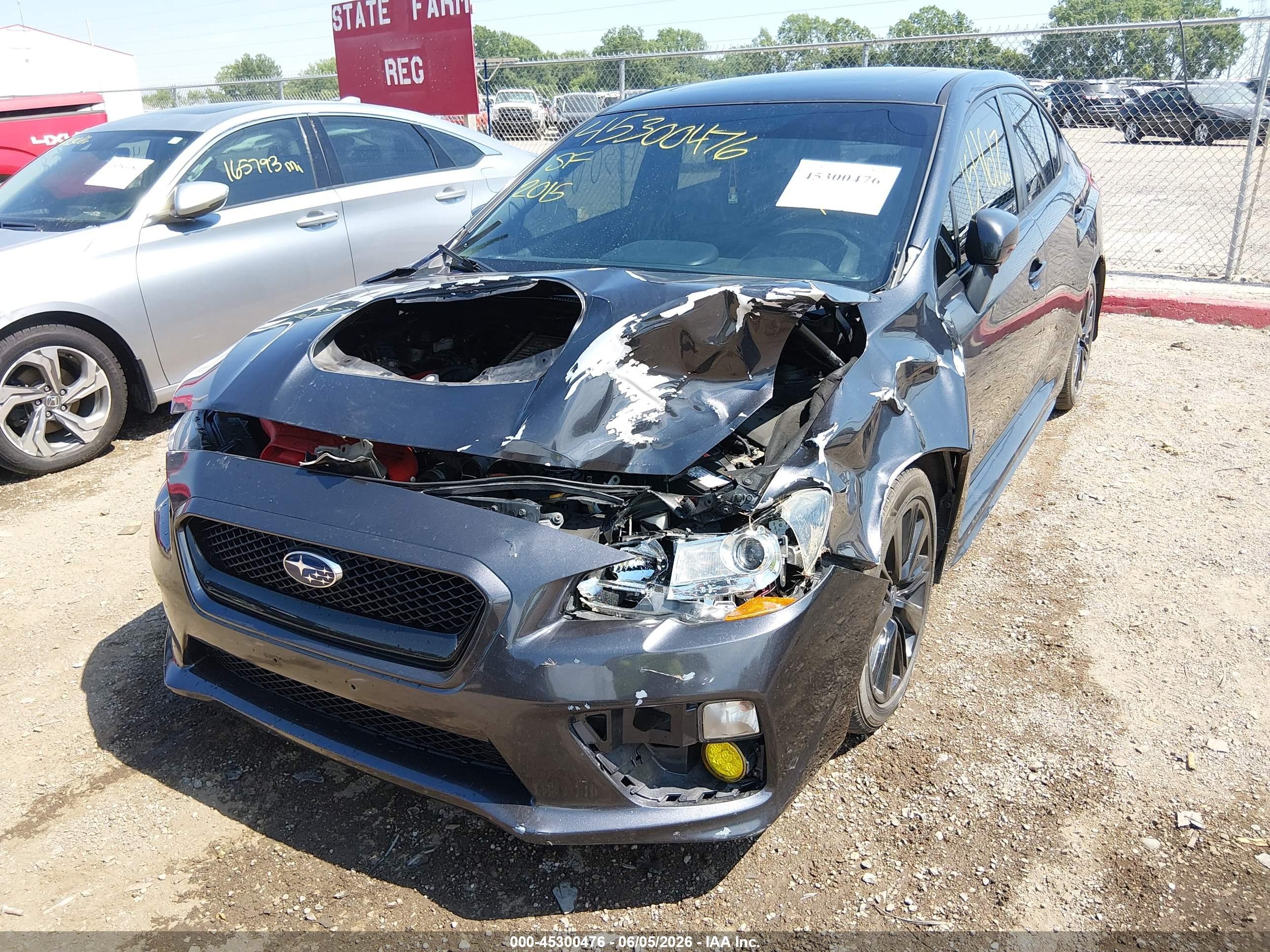 2015 Subaru Wrx Limited Gray vin: JF1VA1G68F8800869