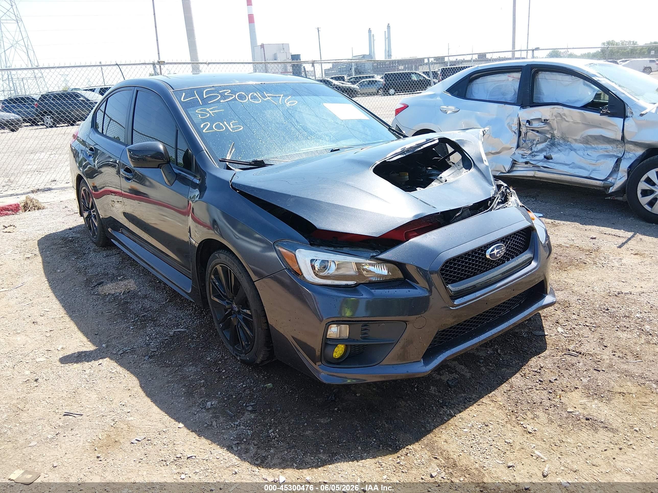 2015 Subaru Wrx Limited Gray vin: JF1VA1G68F8800869